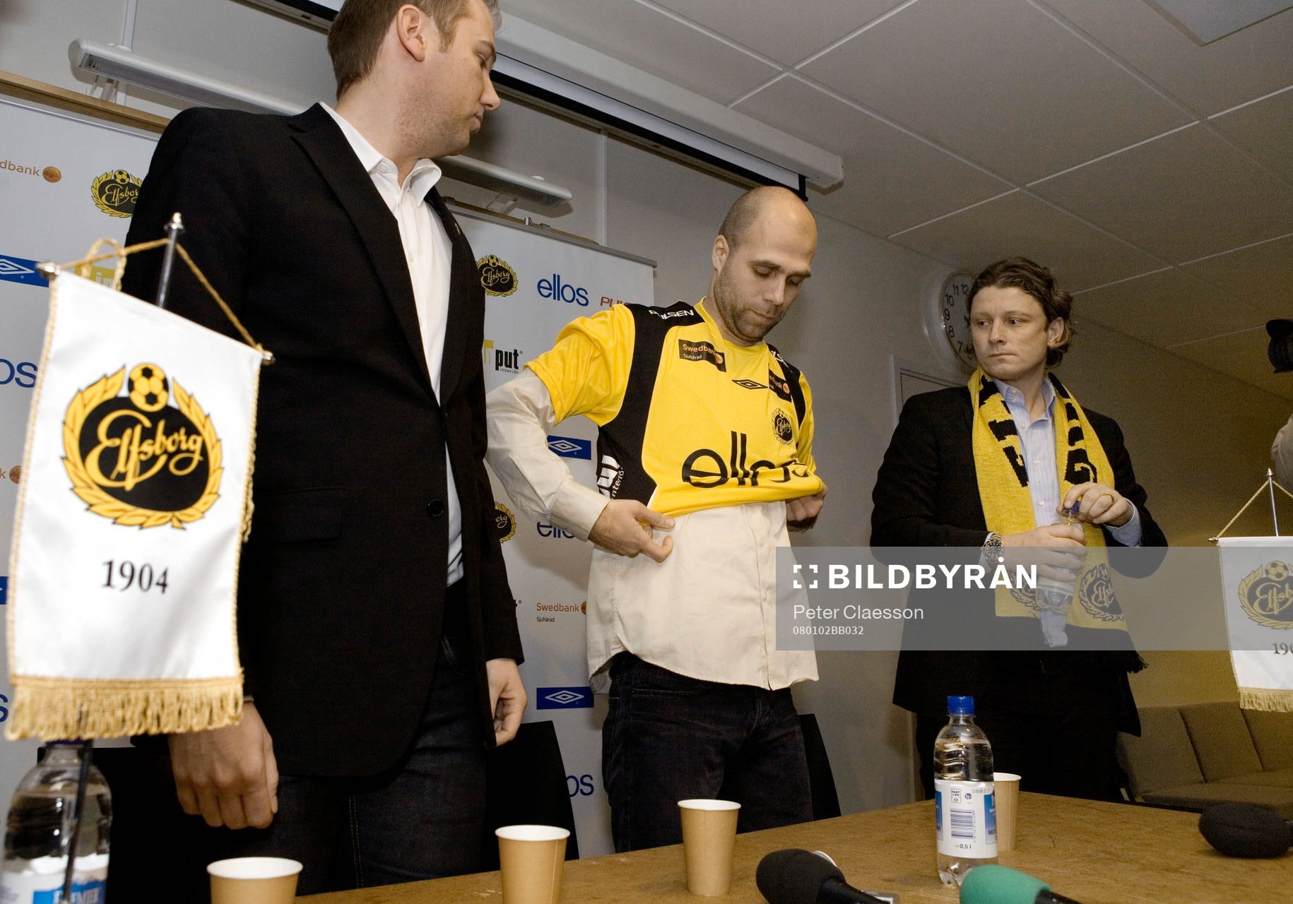 Fotboll, Allsvenskan, Presskonferens i Borås. Elfsborg