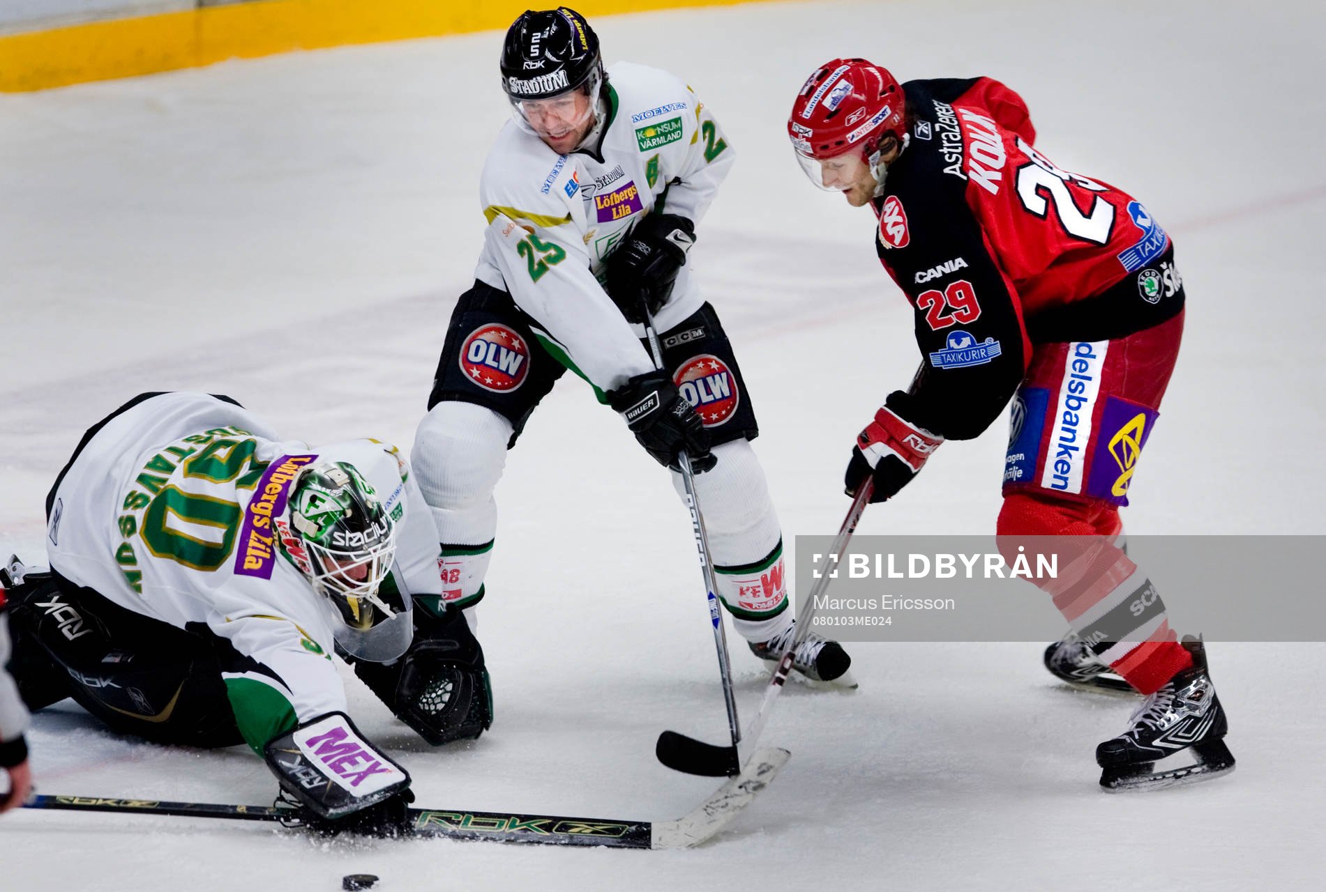 Jonas Gustavsson, målvakt, Färjestad, Thomas Rhodin,