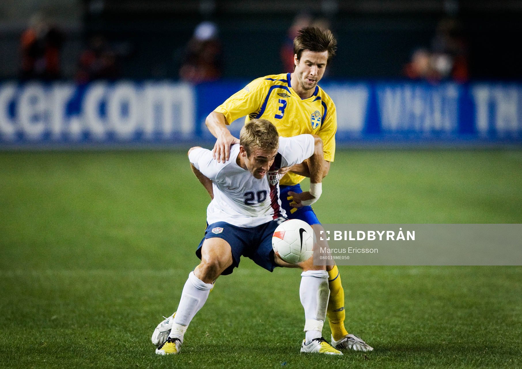 Mattias Bjärsmyr och Taylor Twellman, USA
