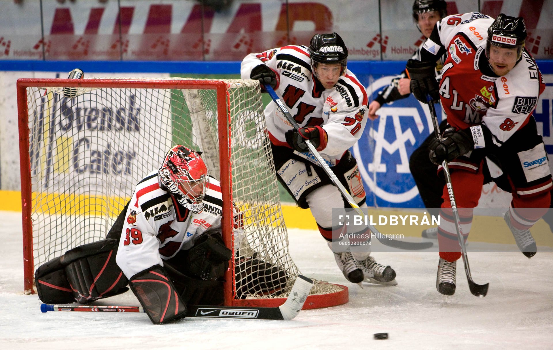 Sebastian Karlsson, Henrik Tojkander, målvakt och Thomas
