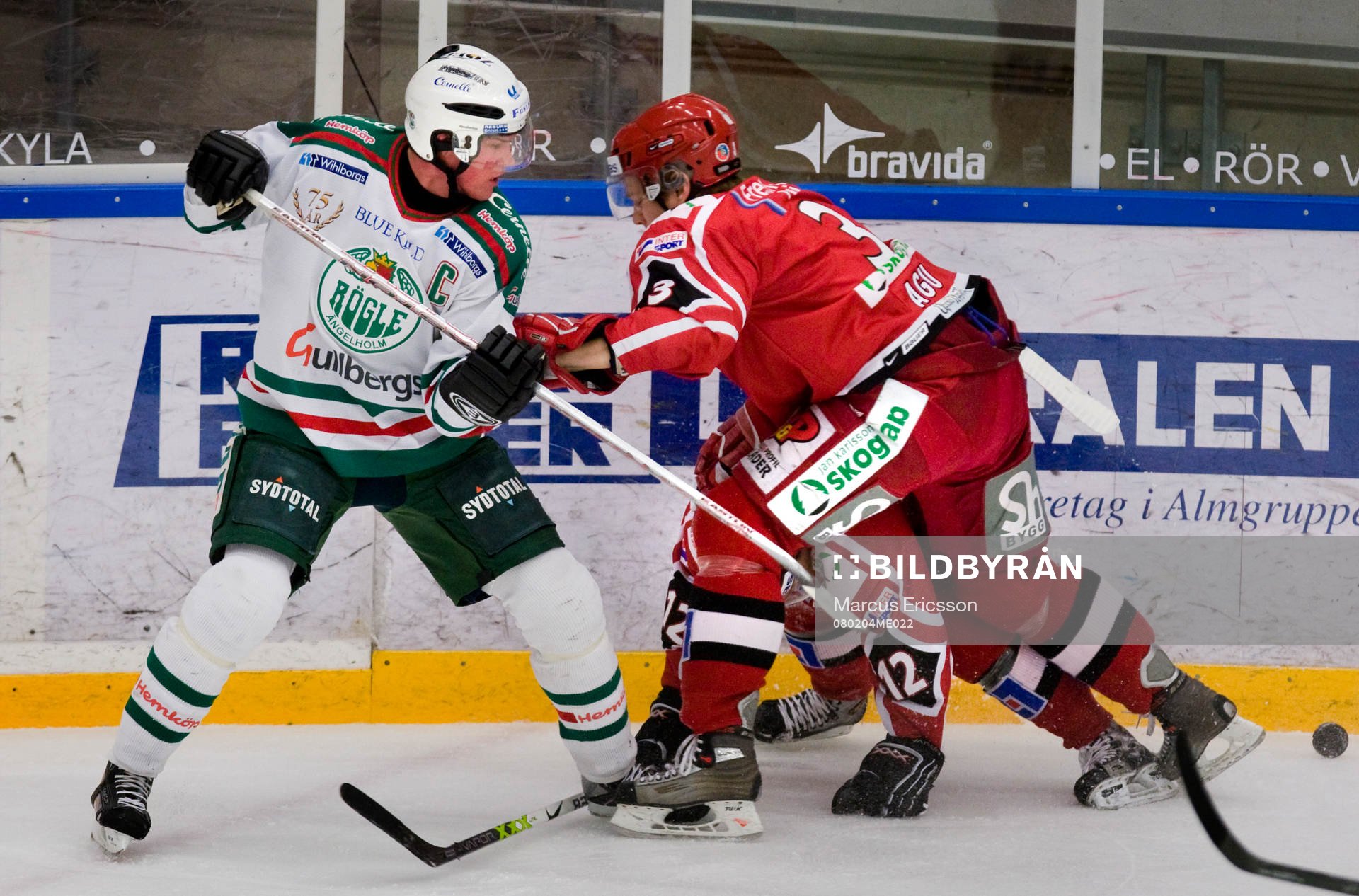Kenny Jönsson, Rögle, och Johan Agu, Almtuna
