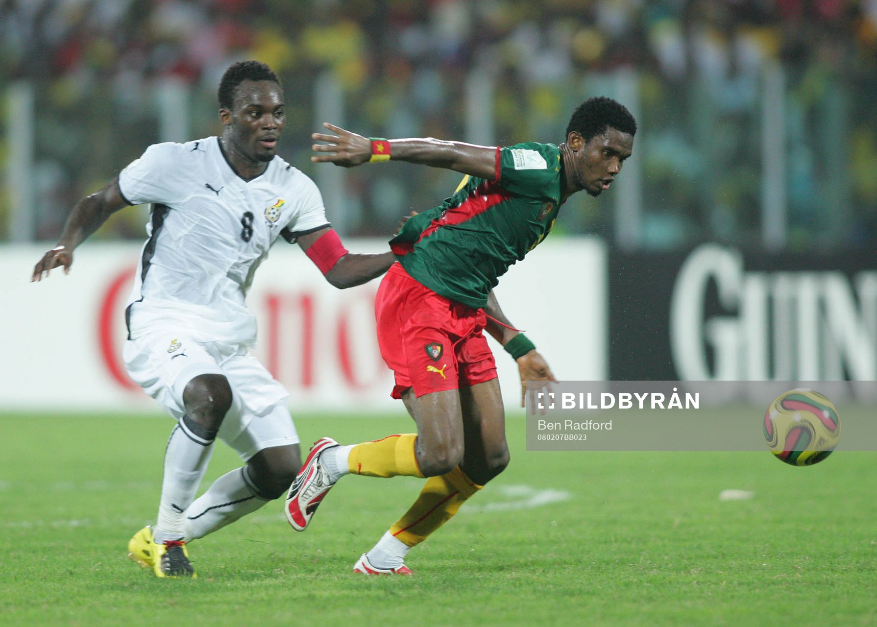  Michael Essien, Ghana och Samuel Eto'o, Kamerun