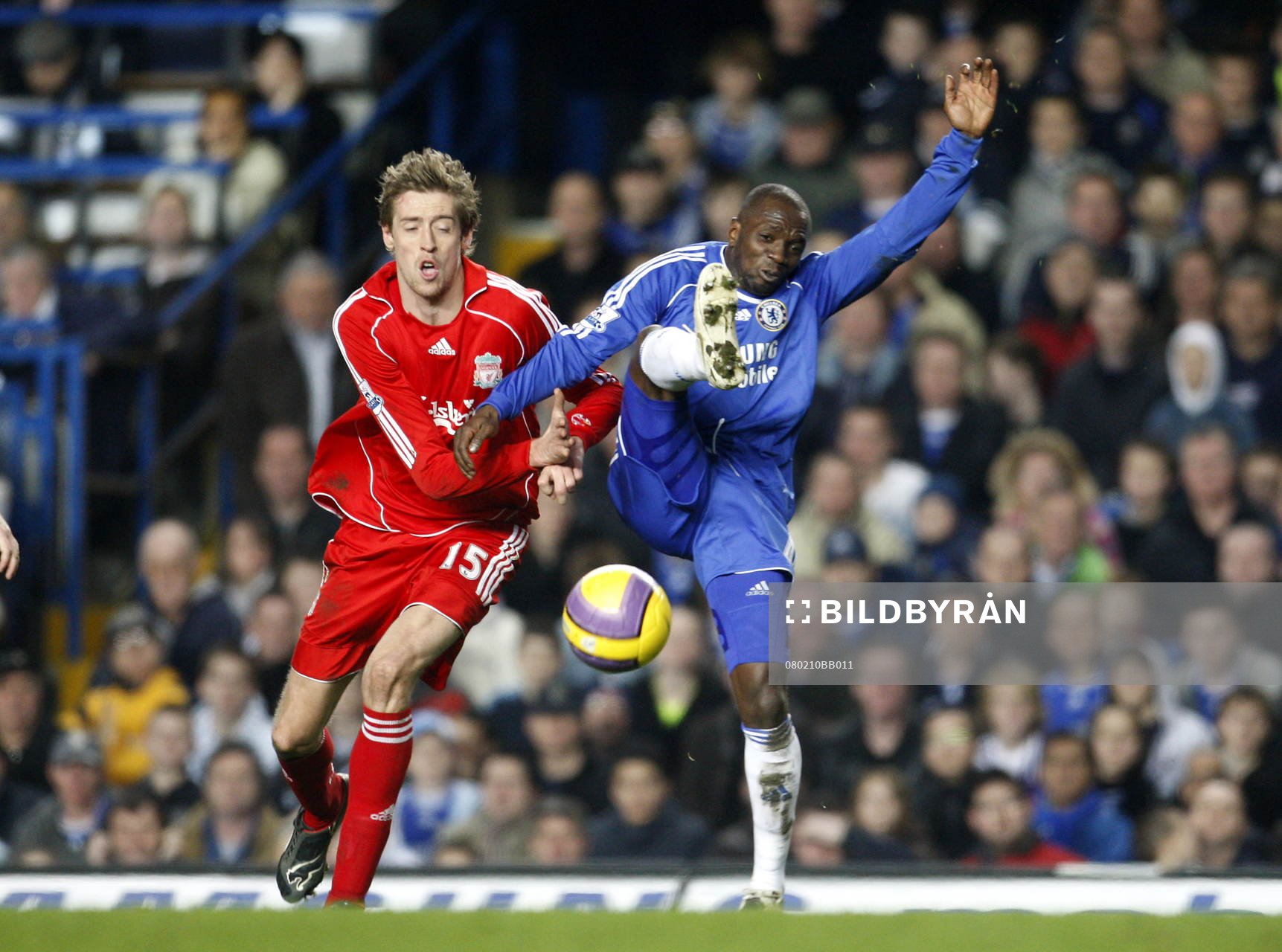 Peter Crouch, Liverpool och Claude Makelele, Chelsea.
