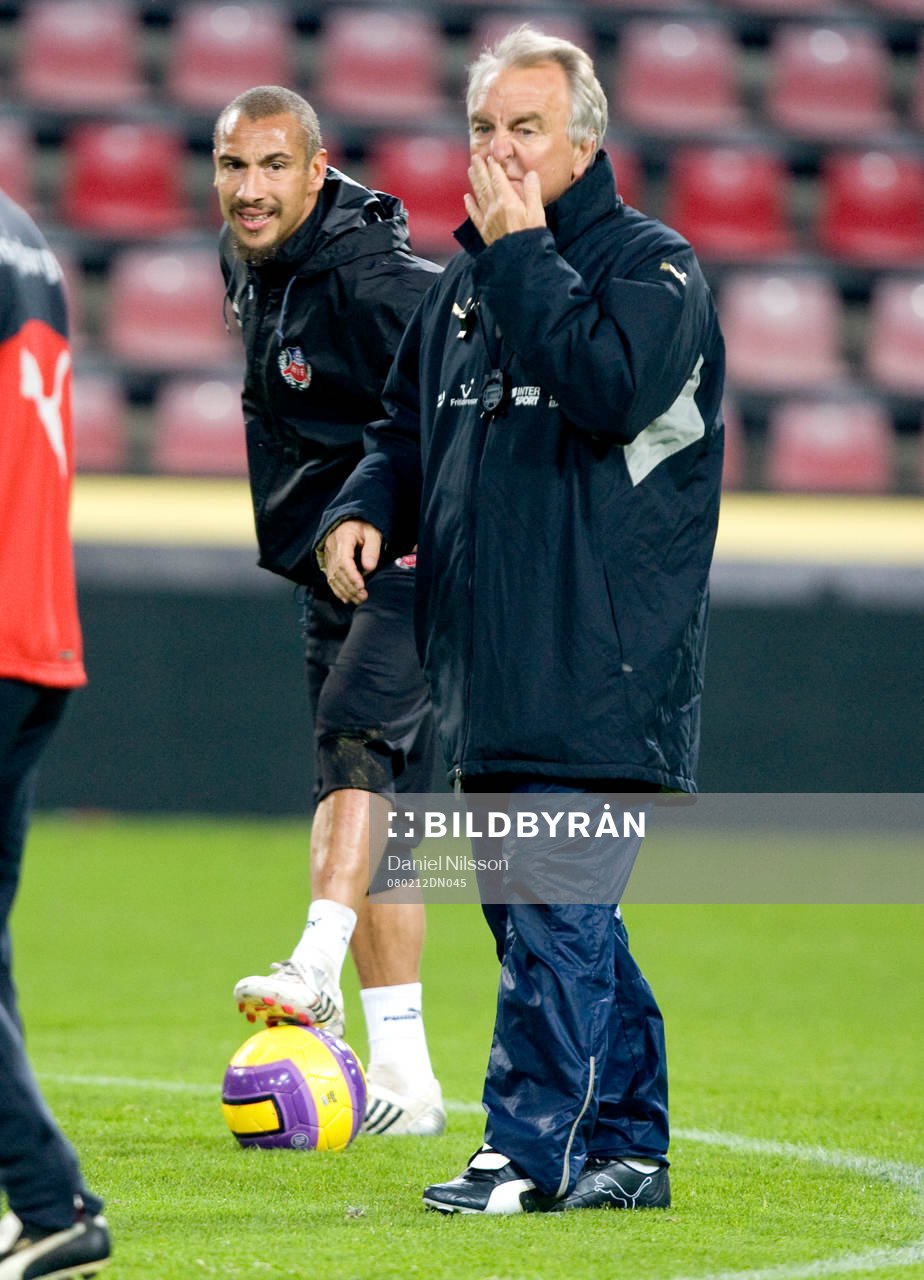 Henrik Larsson och Bosse Nilsson, tränare