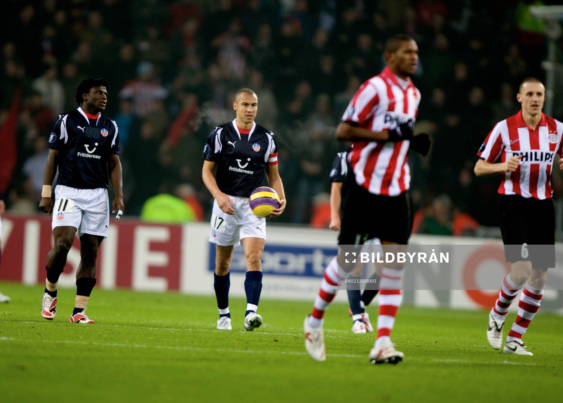 Fotboll, UEFA-cupen, PSV Eindhoven - Helsingborg: Henrik Larsson, Helsingborg.