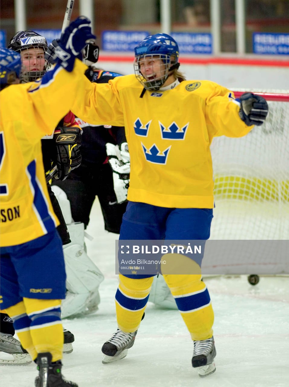 Tyskland - Sverige: Isabela Jordansson, Sverige, jubel