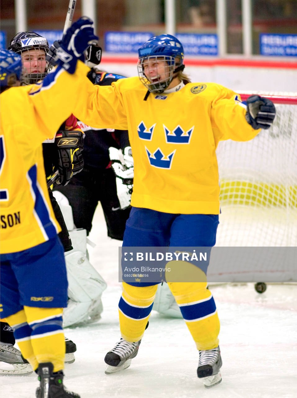 Tyskland - Sverige: Isabela Jordansson, Sverige, jubel