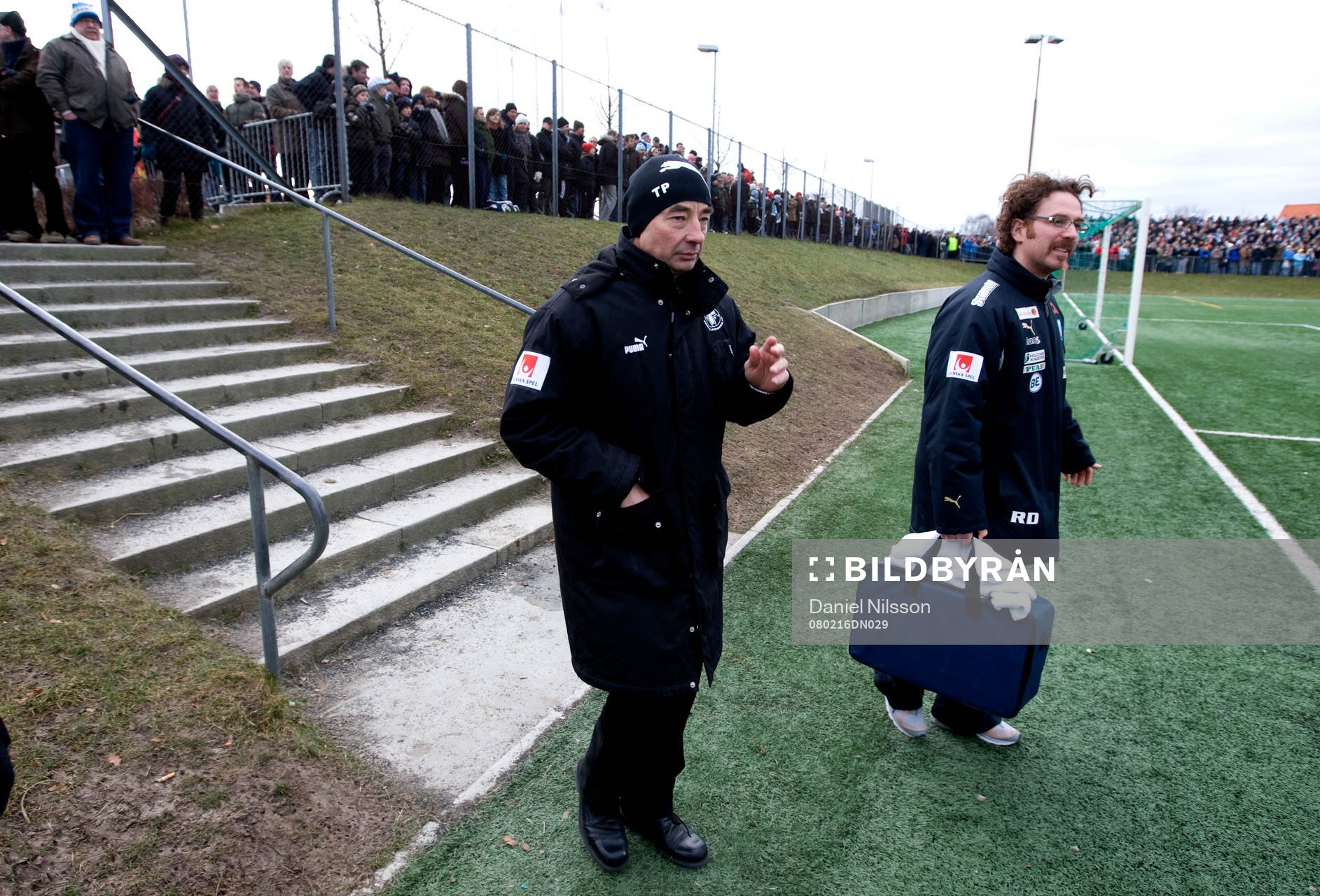 Tom Prahl, Tränare Trelleborg och Rickard Dahan,