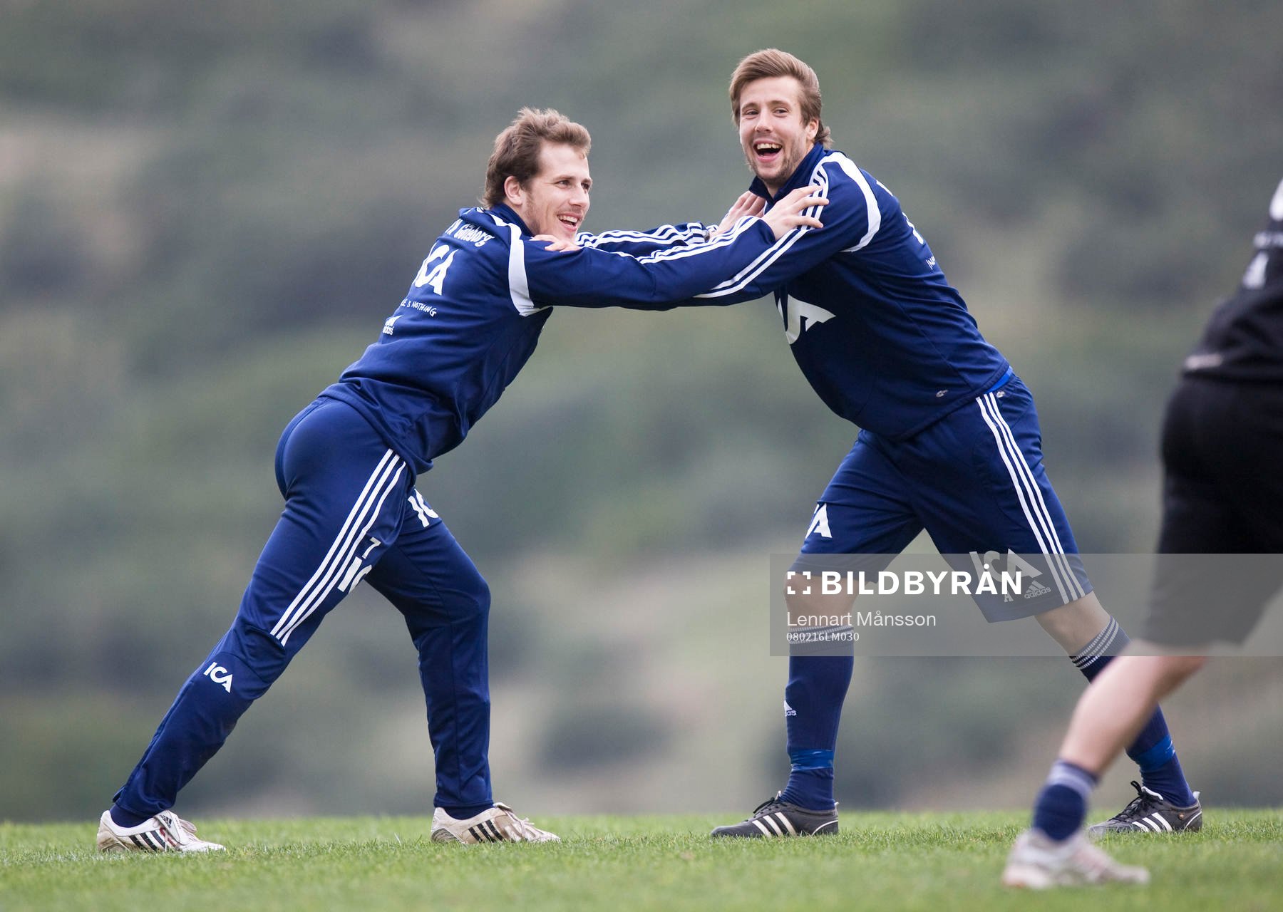 Tobias Hysén och Mattias Bjärsmyr har trevligt