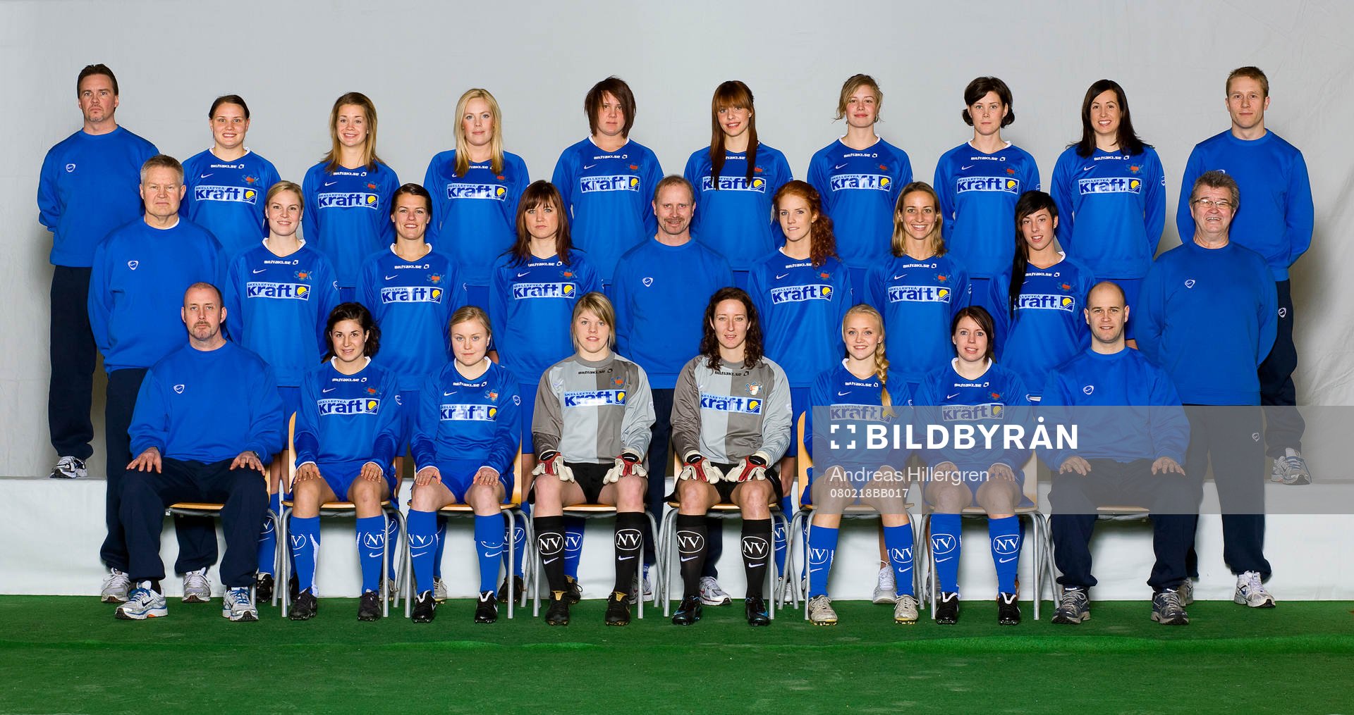 Fotboll, dam, damallsvenskan, Sunnanå, Lagbild