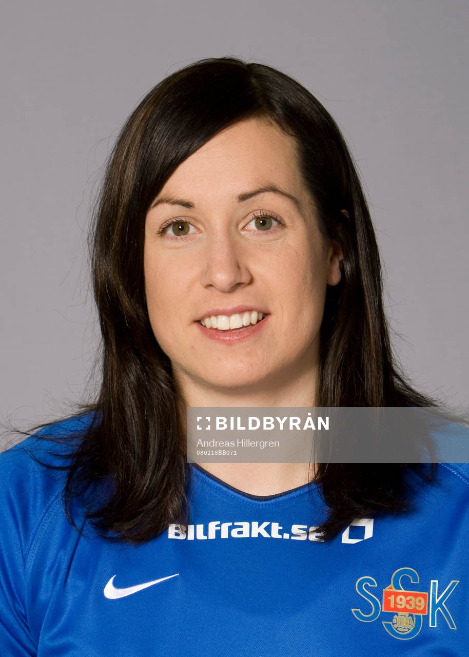 Fotboll, dam, damallsvenskan, Sunnanå, Porträtt: Lina Johansson.