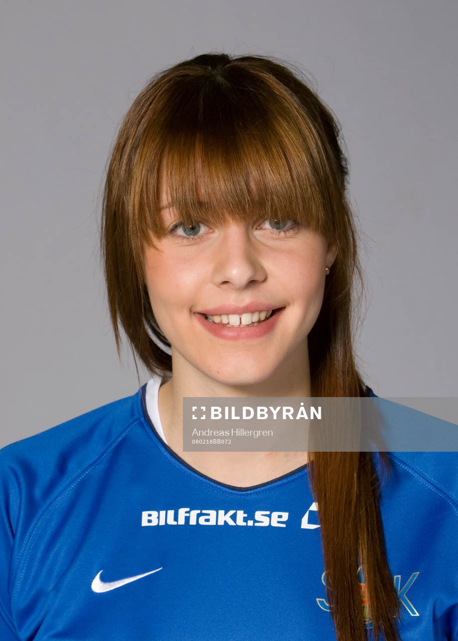 Fotboll, dam, damallsvenskan, Sunnanå, Porträtt: Elin Lundholm.