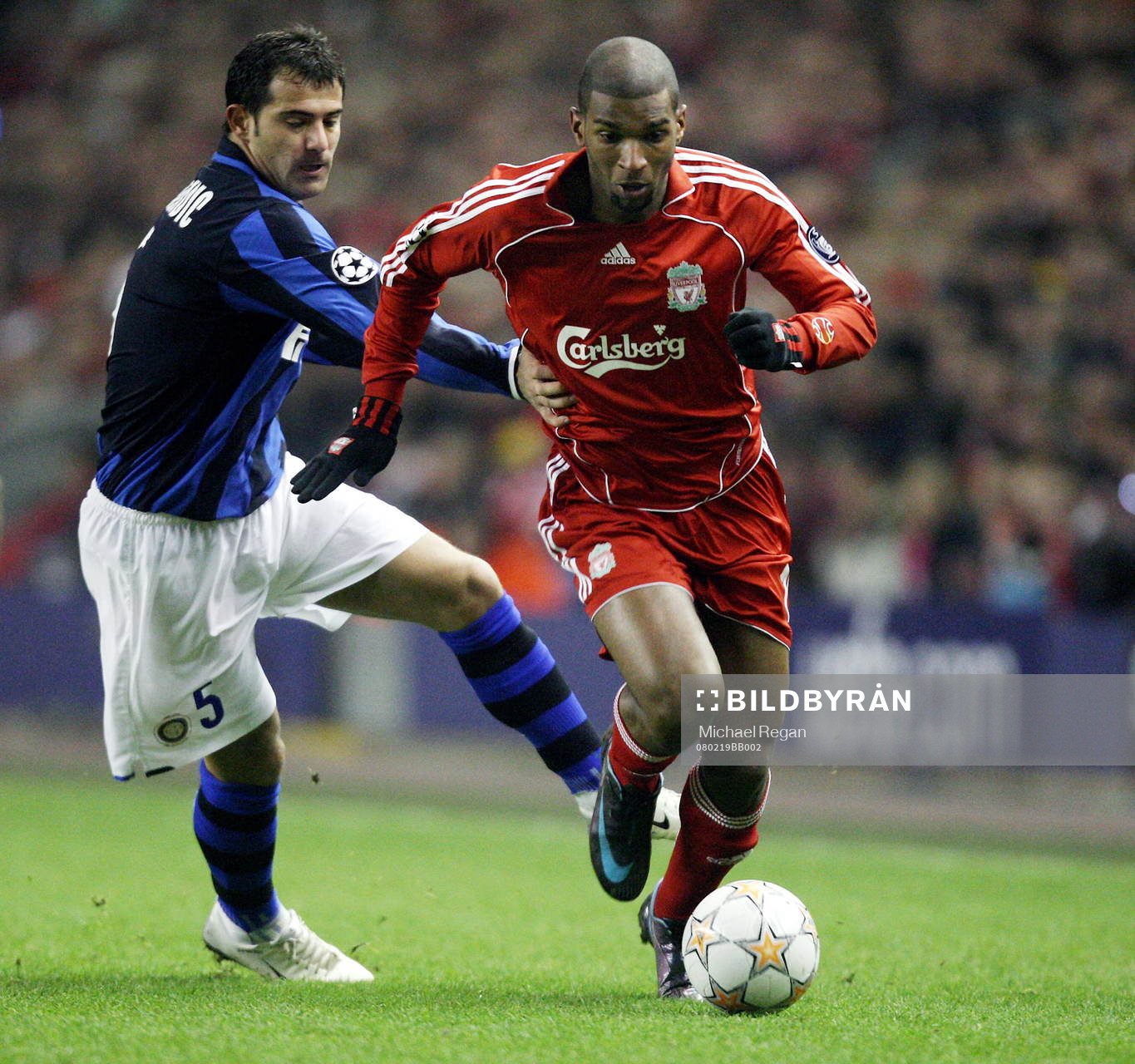 Ryan Babel, Liverpool och Dejan Stankovic, Inter