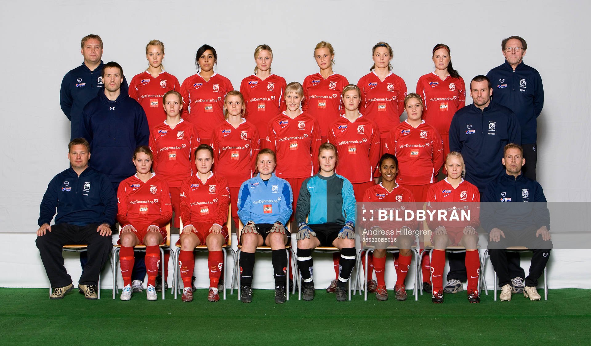 Bakre raden från vänster, Tomas Svensson, Mikaela