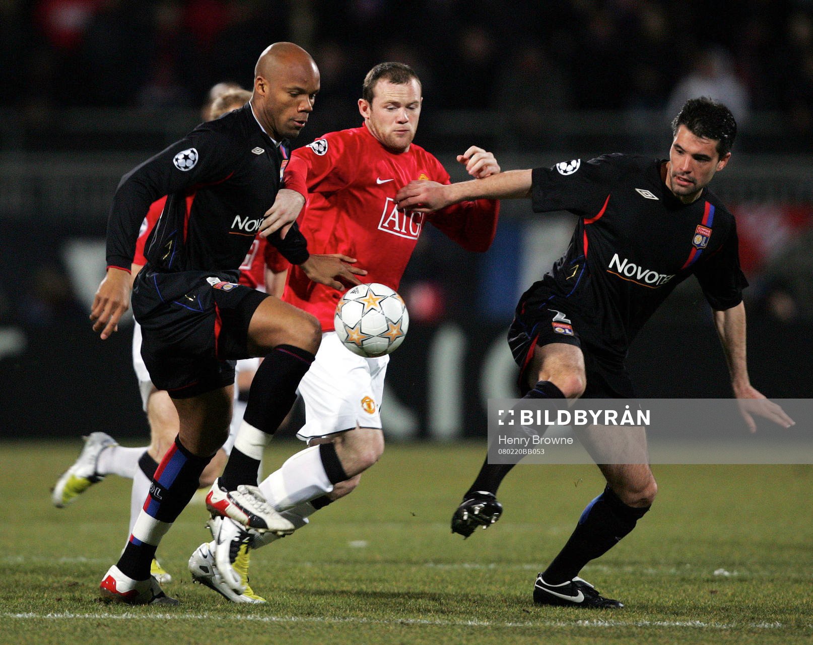 Wayne Rooney, United,  Jean Alain Boumsong och Jeremy