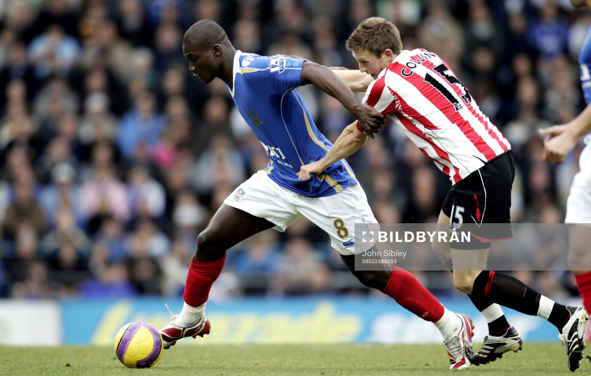 Papa Bouba Diop, Portsmouth och Danny Collins, Sunderland