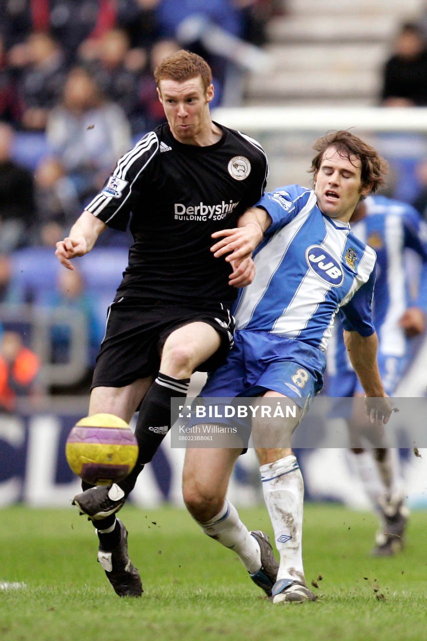 Stephen Pearson, Derby och Kevin Kilbane, Wigan
