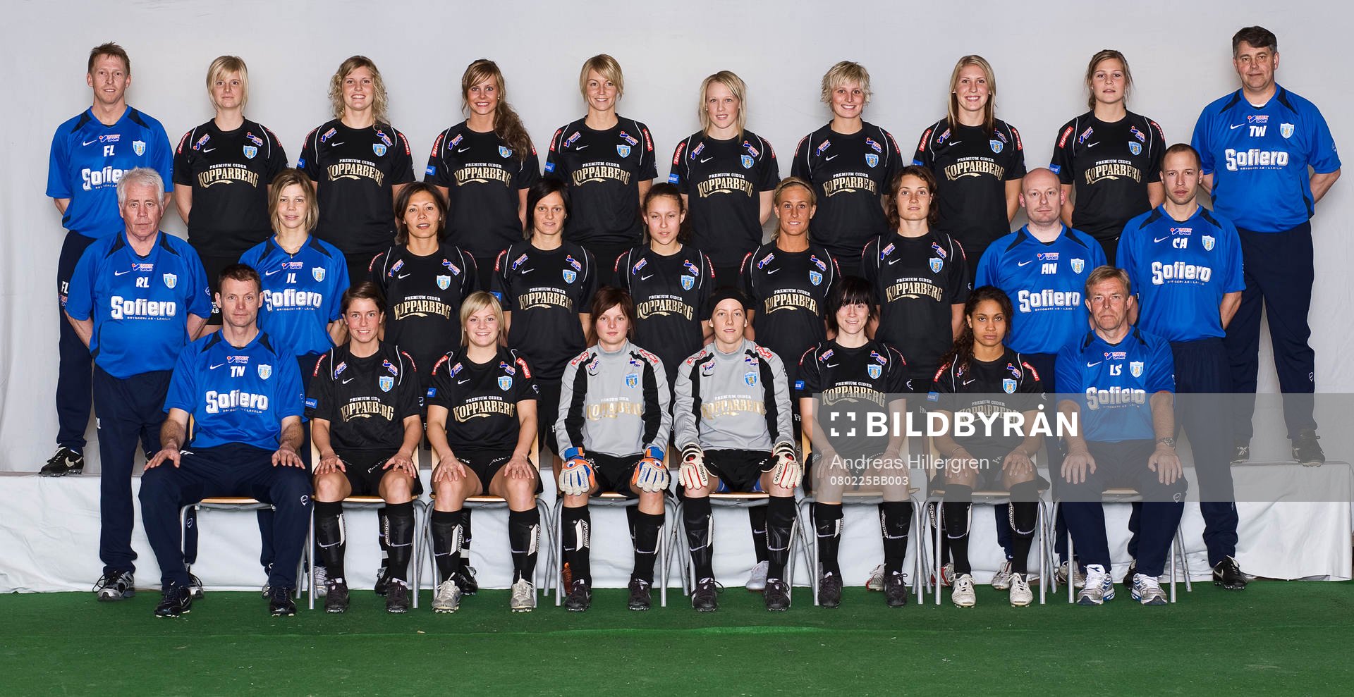 Fotboll, dam, damallsvenskan, Göteborg, Lagbild