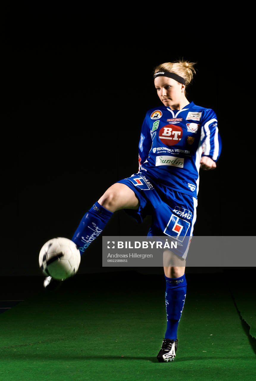 080225 Fotboll, dam, damallsvenskan, Linköping: Petra