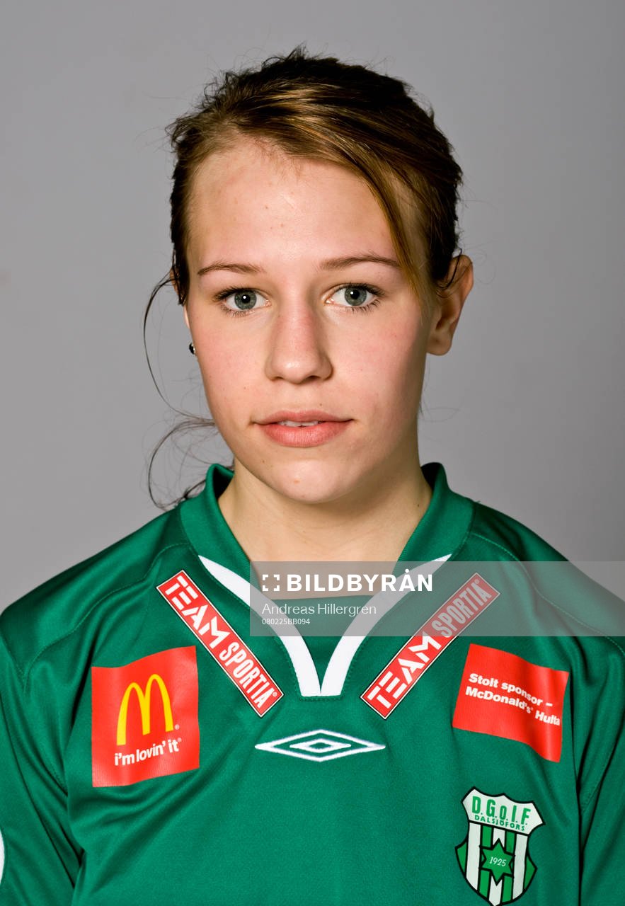 Fotboll, dam, söderettan, Dalsjöfors, porträtt:  Hanna Ryytty.