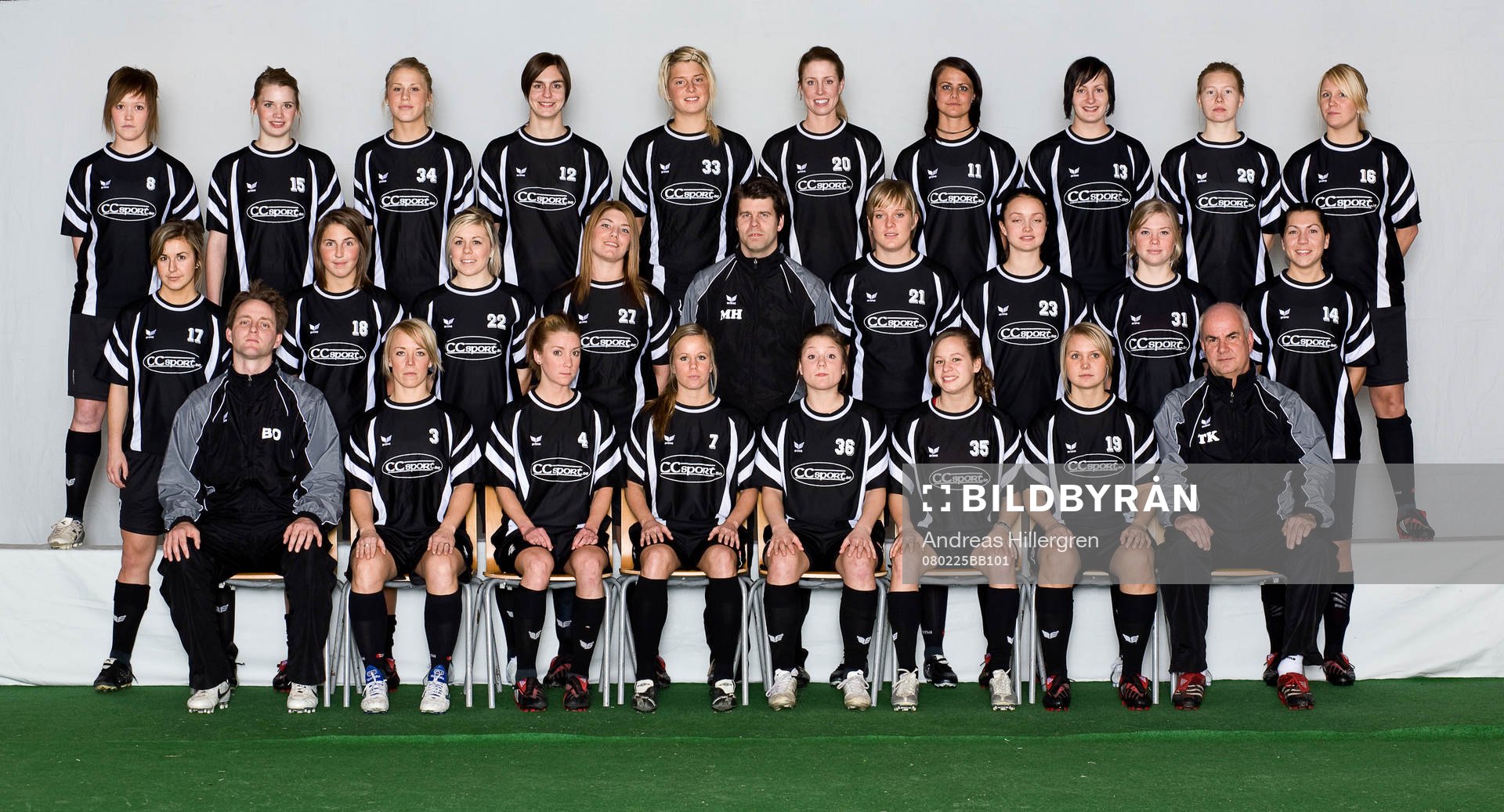 Fotboll, dam, söderettan, Jitex, Lagbild