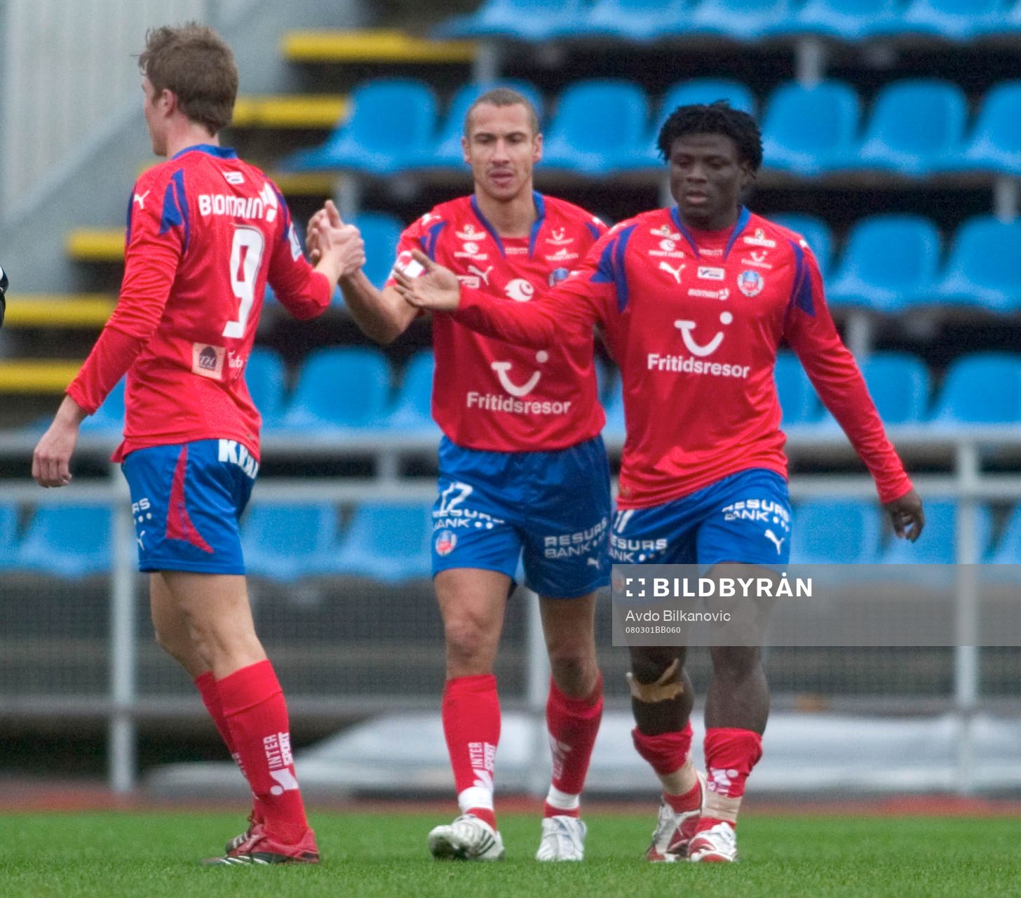 Henrik Larsson, Marcus Bergoltz, jubel, Helsingborg