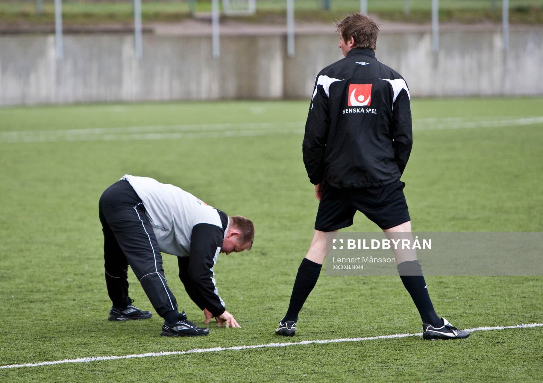 Domare värmer upp, streching