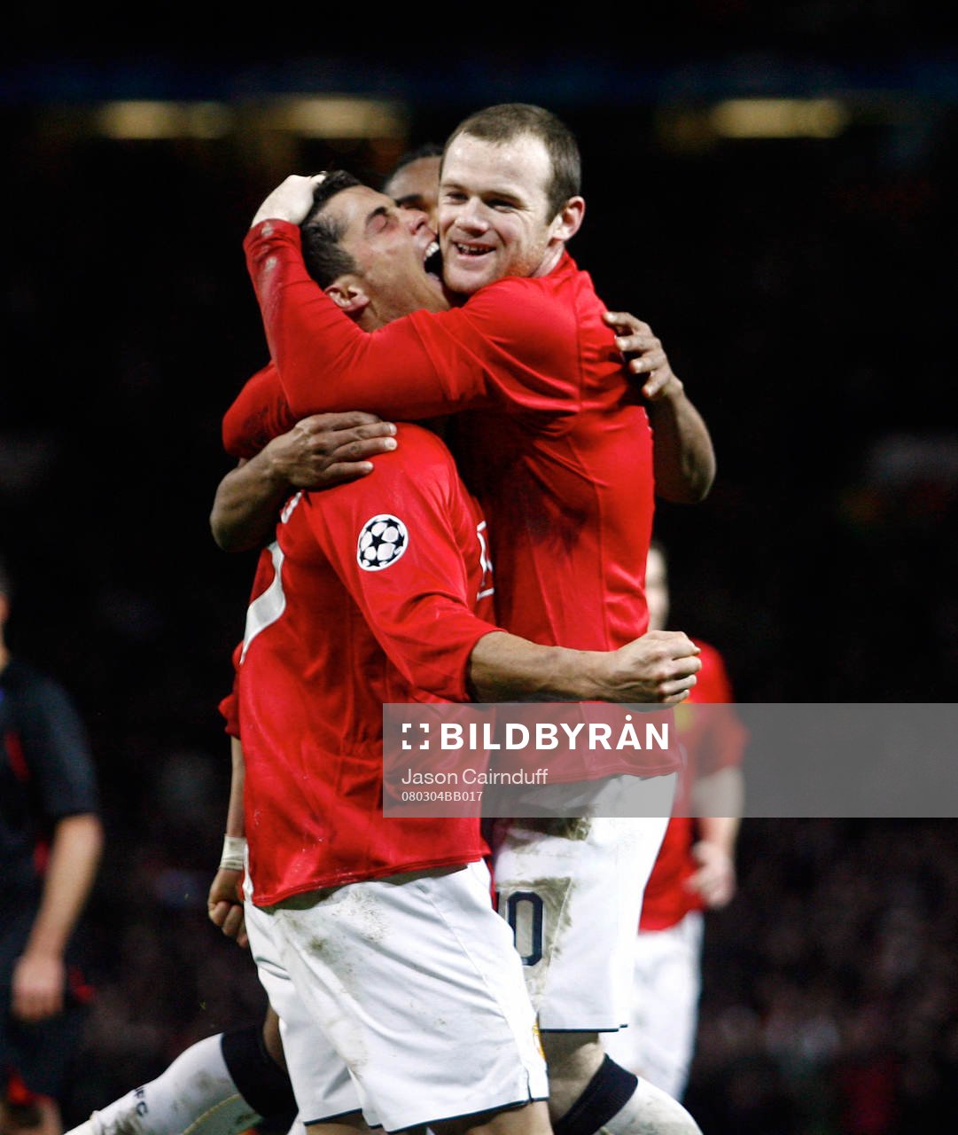 Cristiano Ronaldo jubel med Wayne Rooney