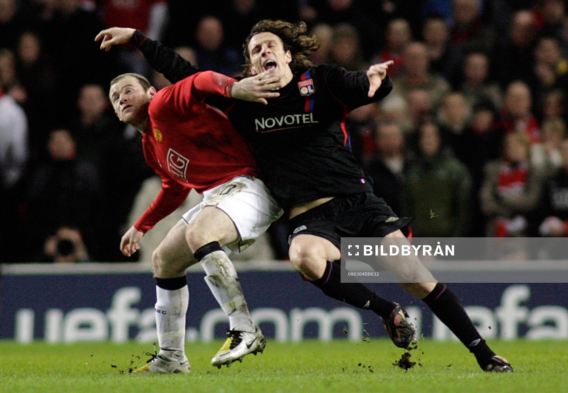 Wayne Rooney och Sebastien Squillaci