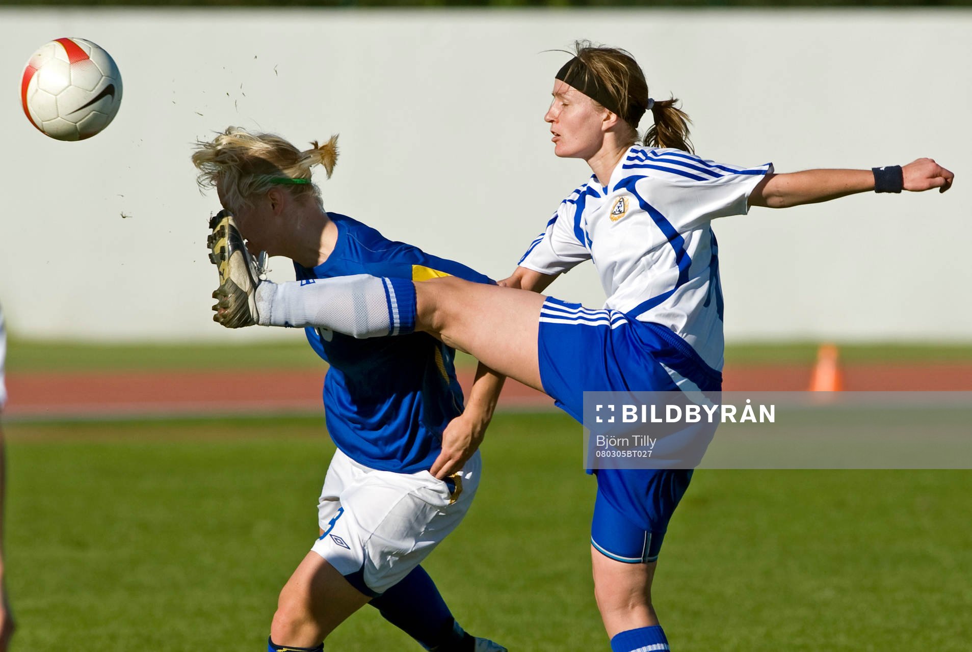  Nilla Fischer, Sverige, och Anna-Kaisa Rantanen, Finland, 