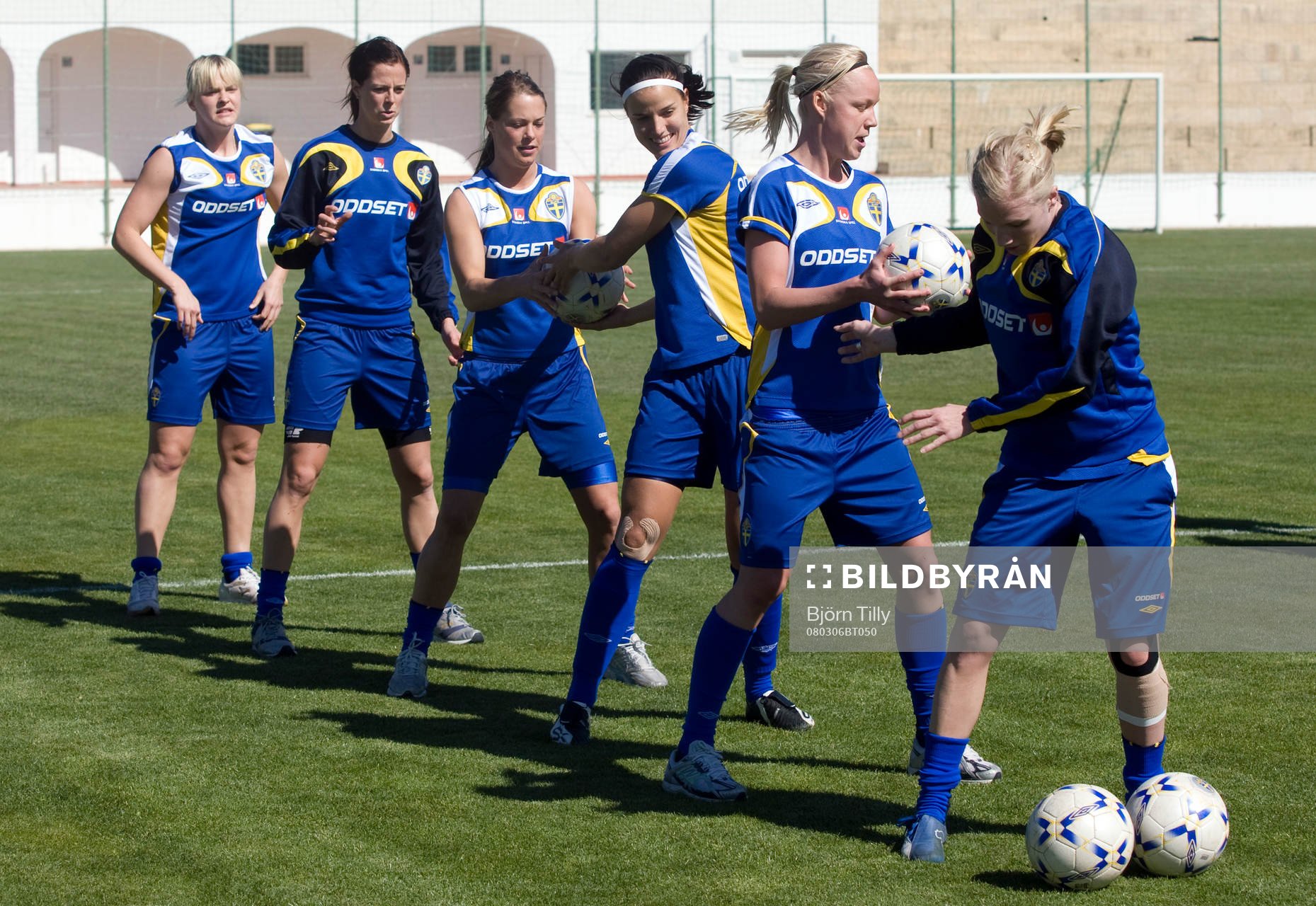 Nilla Fischer, Lotta Schelin,  Johanna Almgren,  Jessica