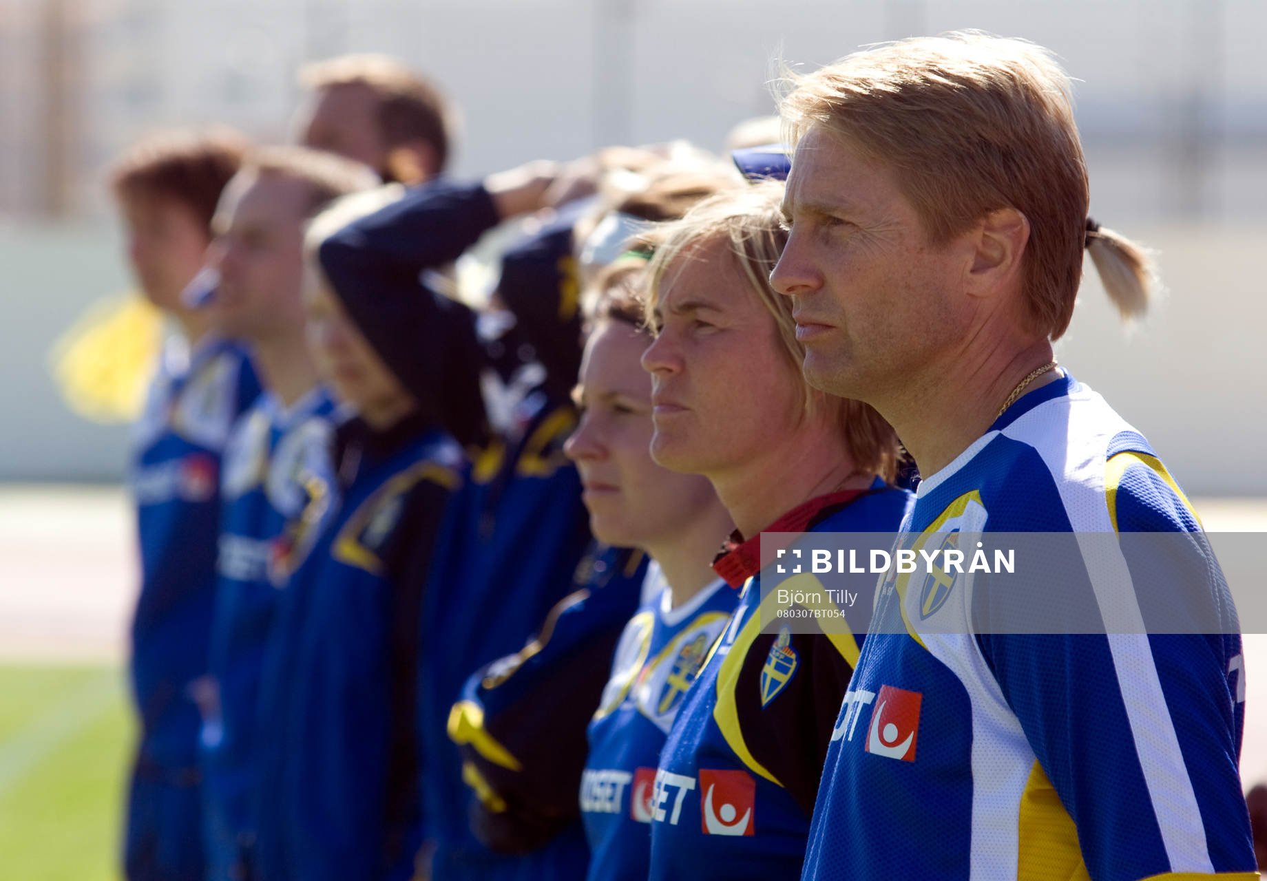 Lilie Persson, ass förbundskapten och Thomas Dennerby,