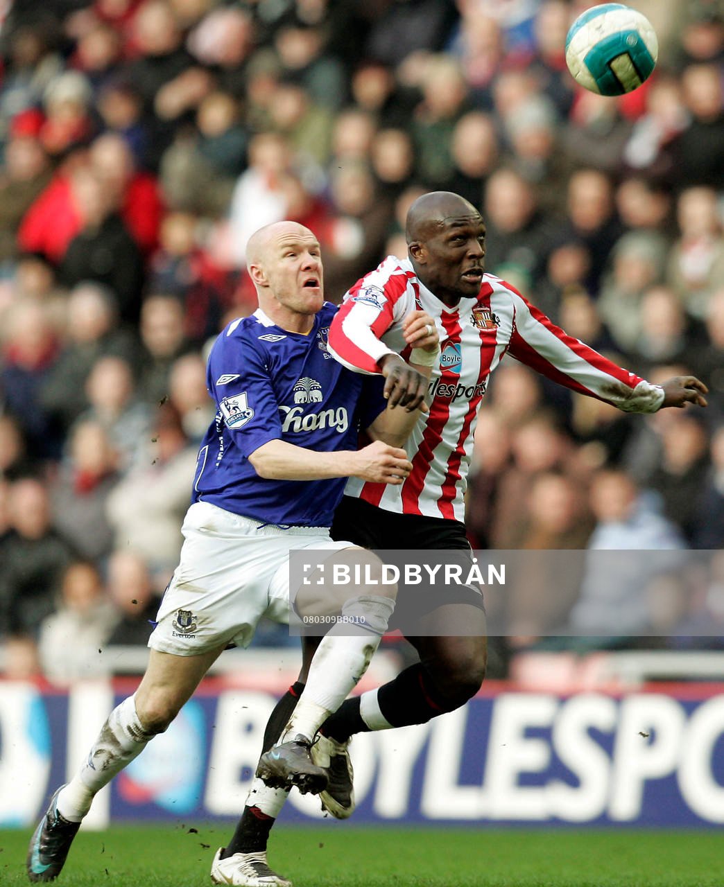 Andrew Johnson, Everton och Nyron Nosworthy, Sunderland