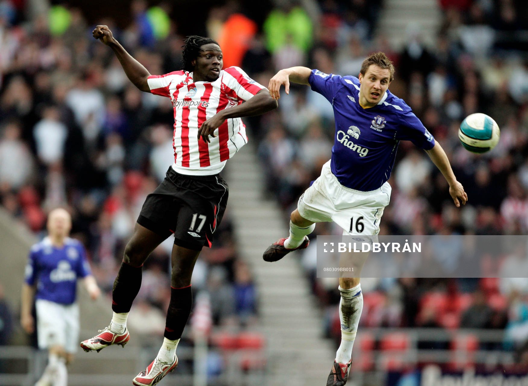 Kenwyne Jones, Sunderland och Phil Jagielka, Everton