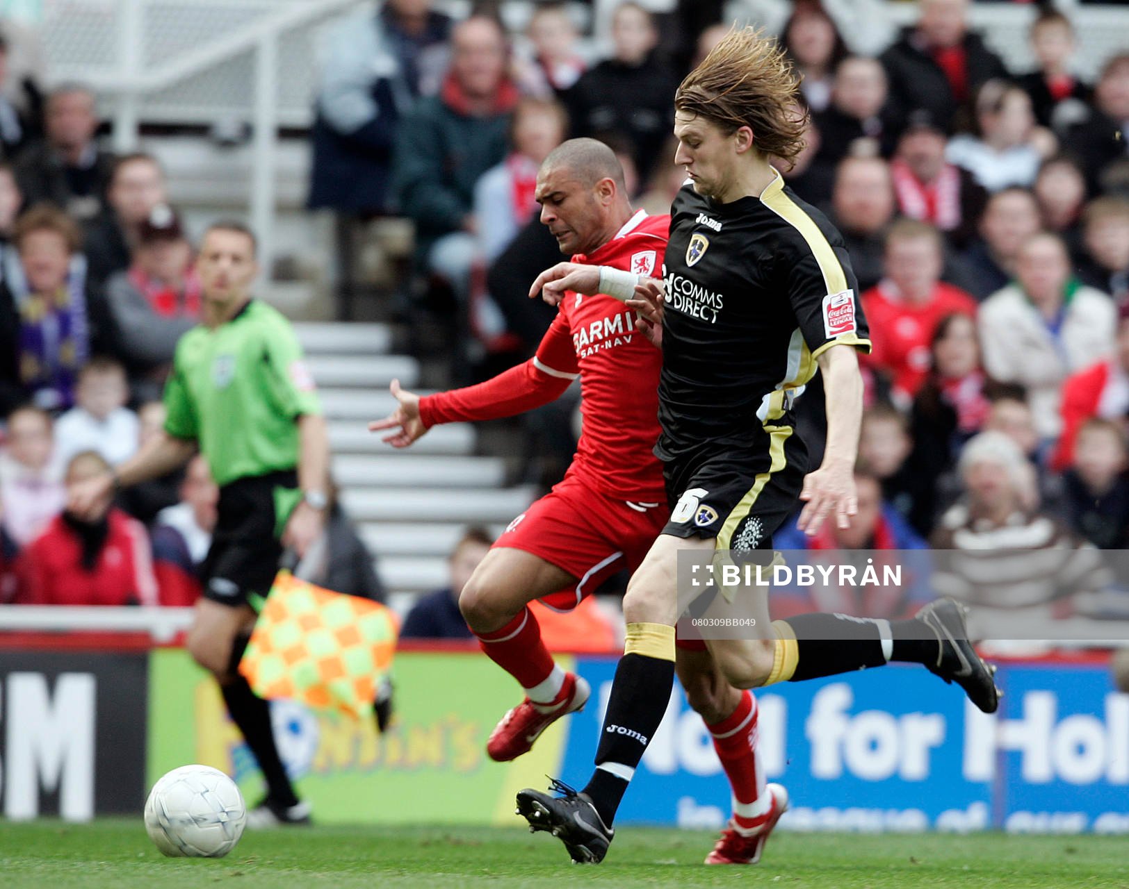 Afonso Alves, Middlesbrough och Glenn Loovens, Cardiff, i