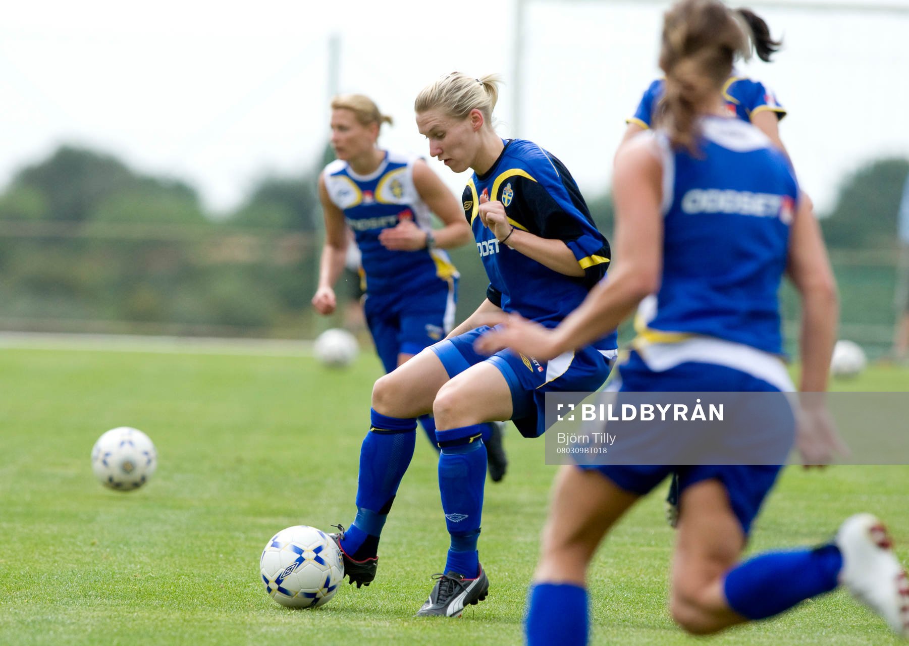 Fotboll, dam, Algarve Cup, träning, Sverige
