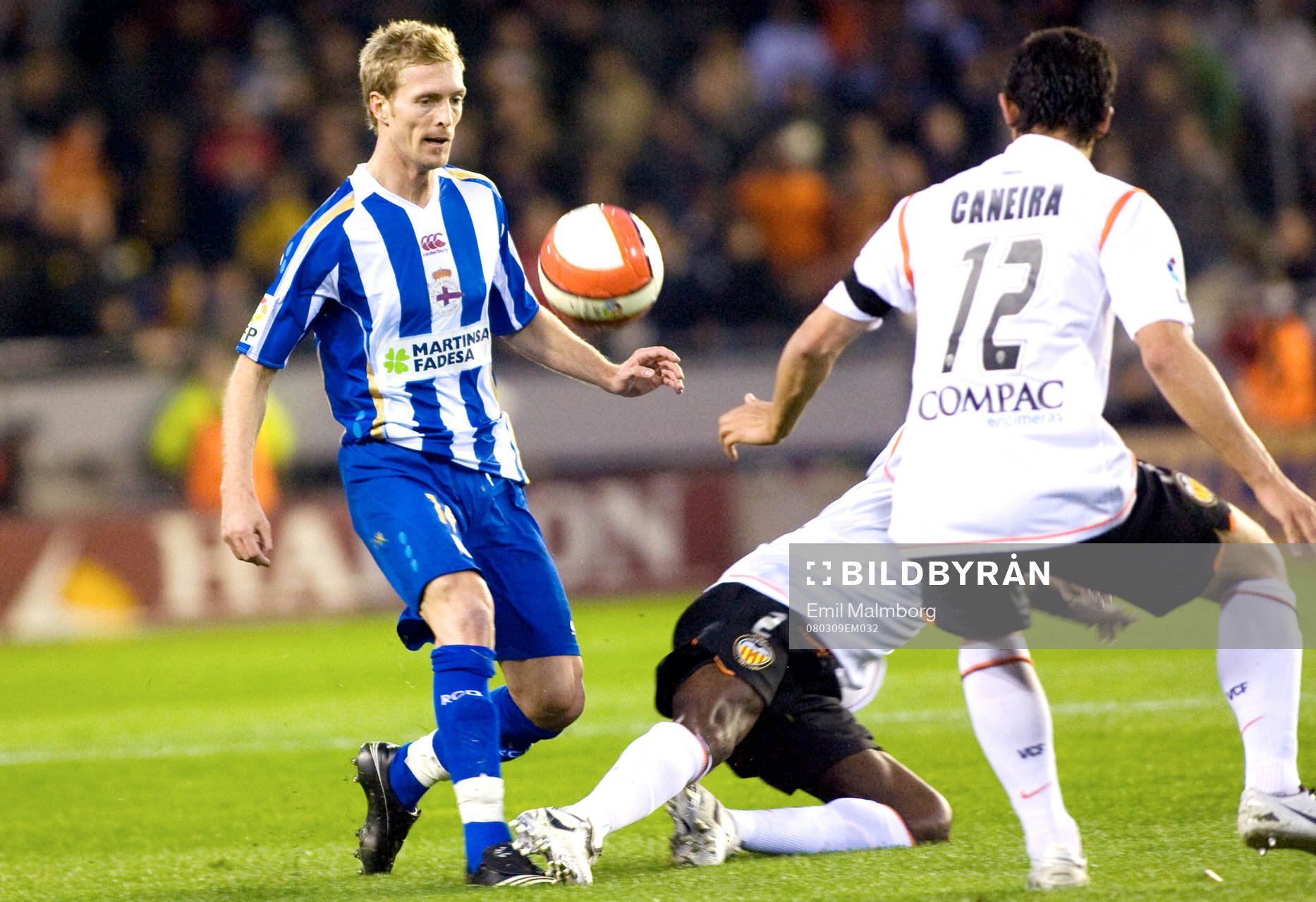 Fotboll, La Liga, Spansk liga, Valencia - Deportivo La
