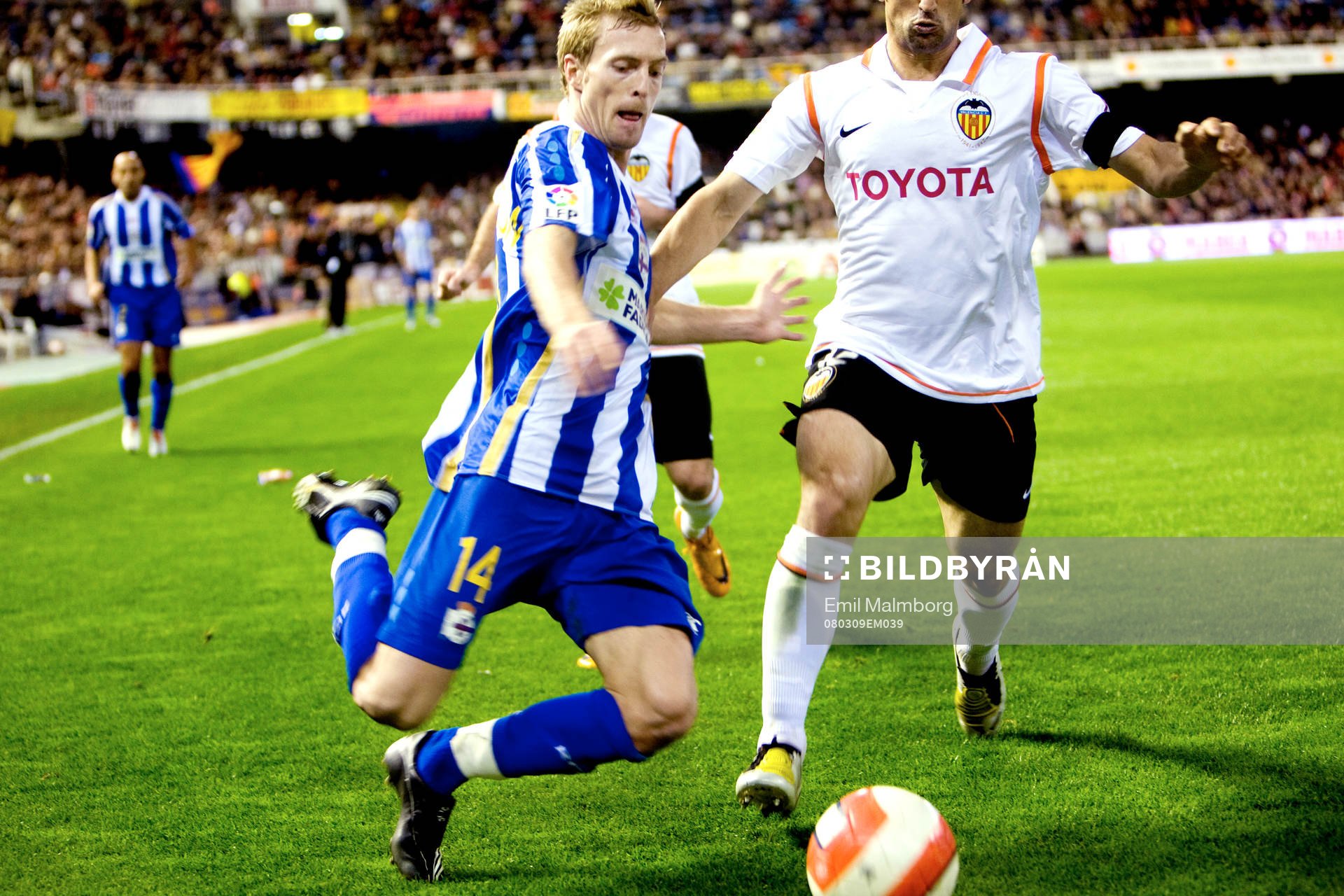 Fotboll, La Liga, Spansk liga, Valencia - Deportivo La
