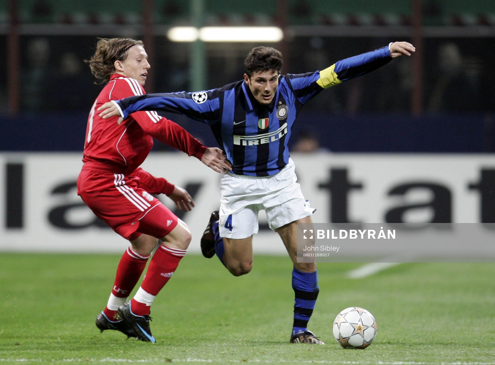 Javier Zanetti, Inter och Lucas Leiva, Liverpool
