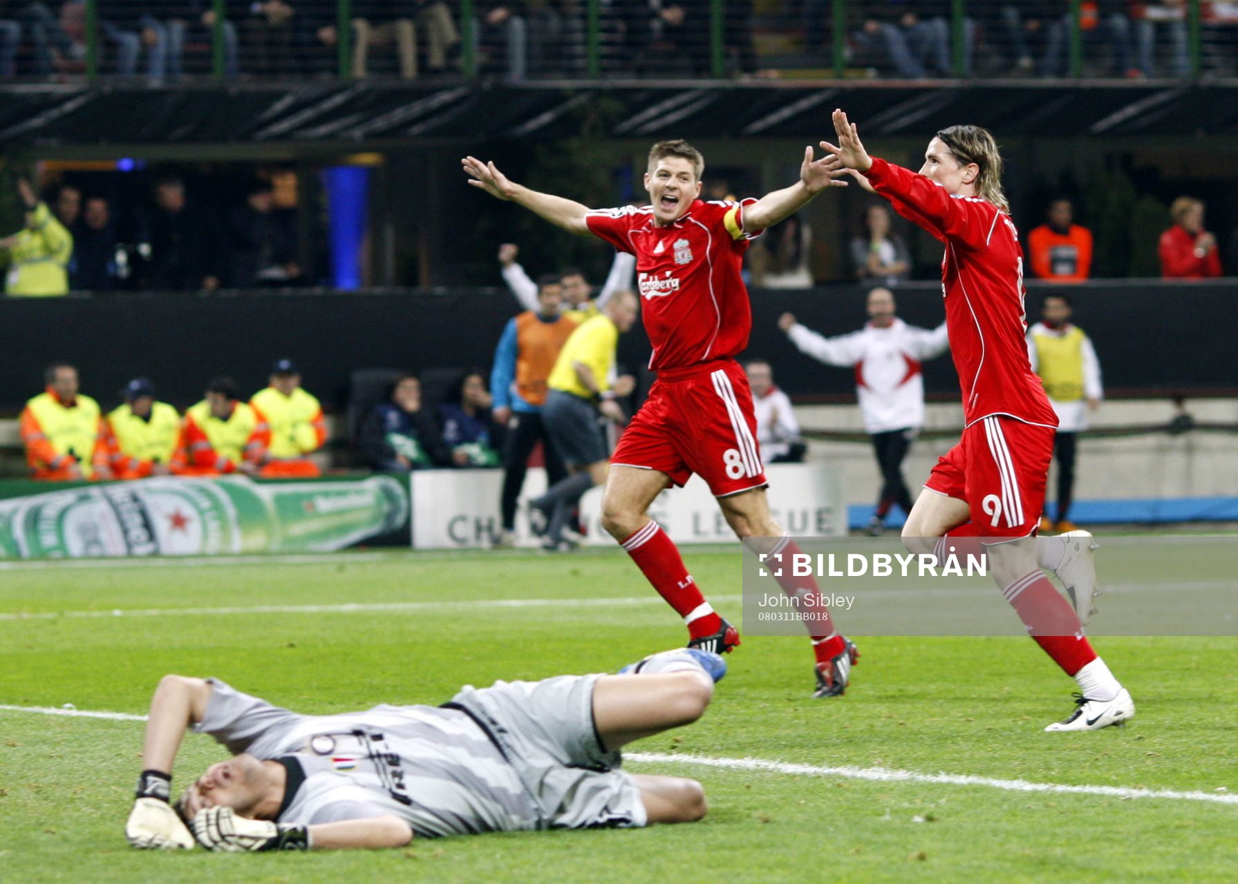 Fernando Torres och Steven Gerrard, Liverpool (Jubel)