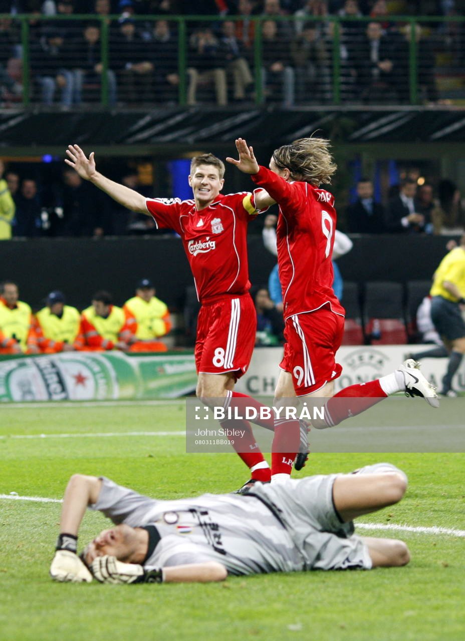 Fernando Torres och Steven Gerrard, Liverpool (Jubel)