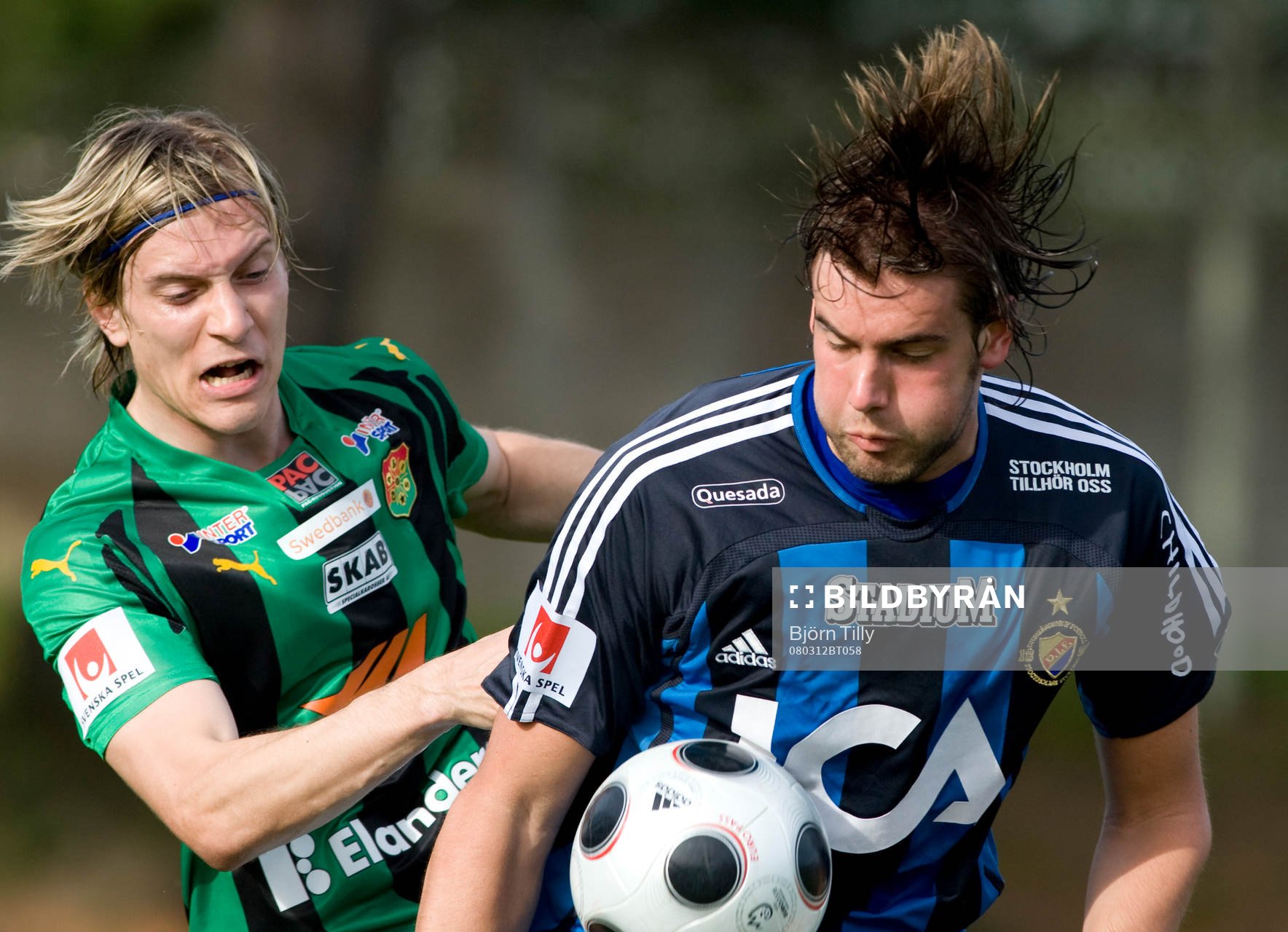 Markus Halsti, GAIS, och Mikael Dahlberg, Djurgården