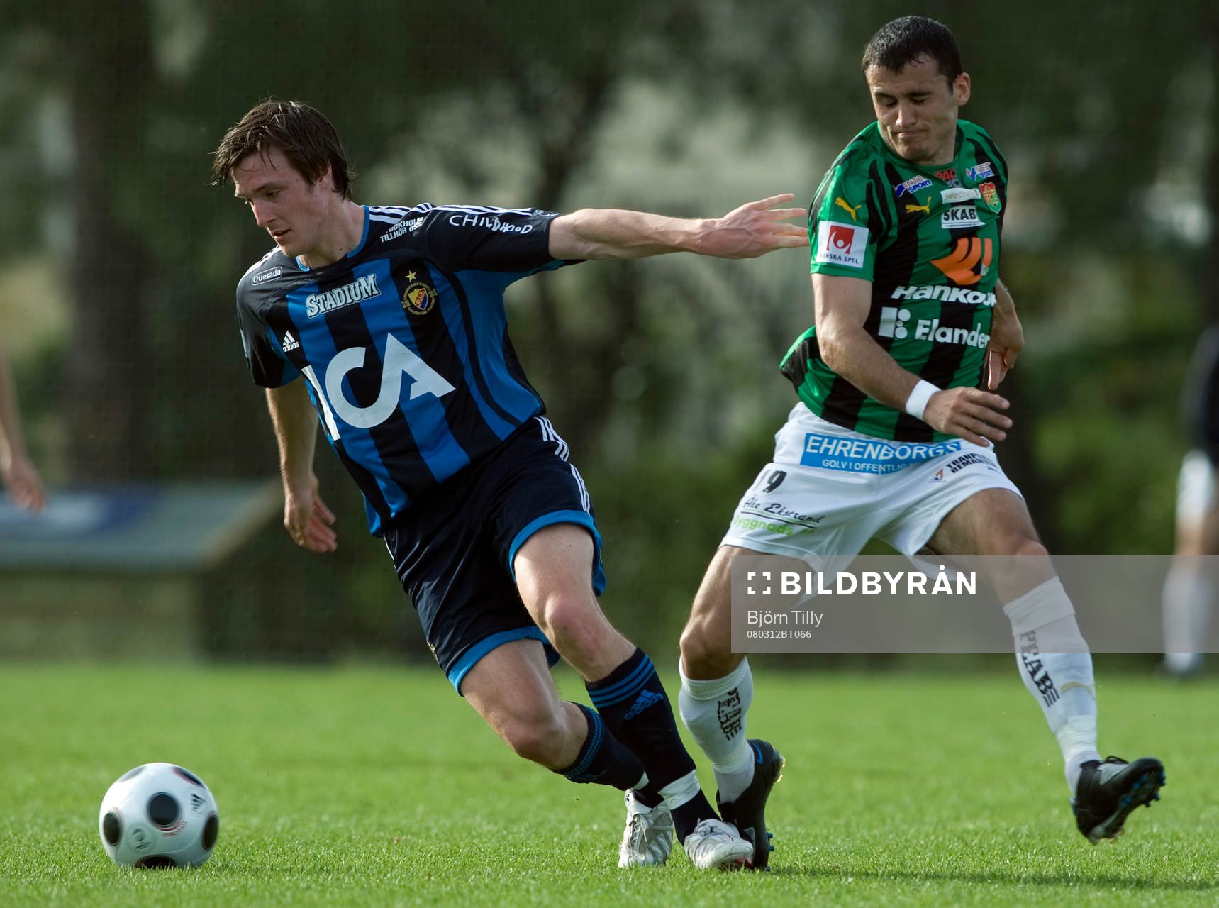 Per Johansson, Djurgården, och Levon Pachajyan, GAIS