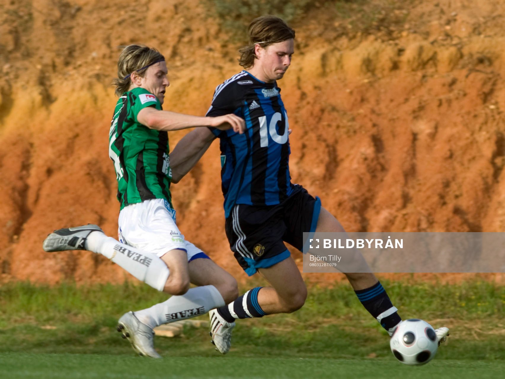 Markus Halsti, GAIS, och Sebastian Rajalakso, Djurgården