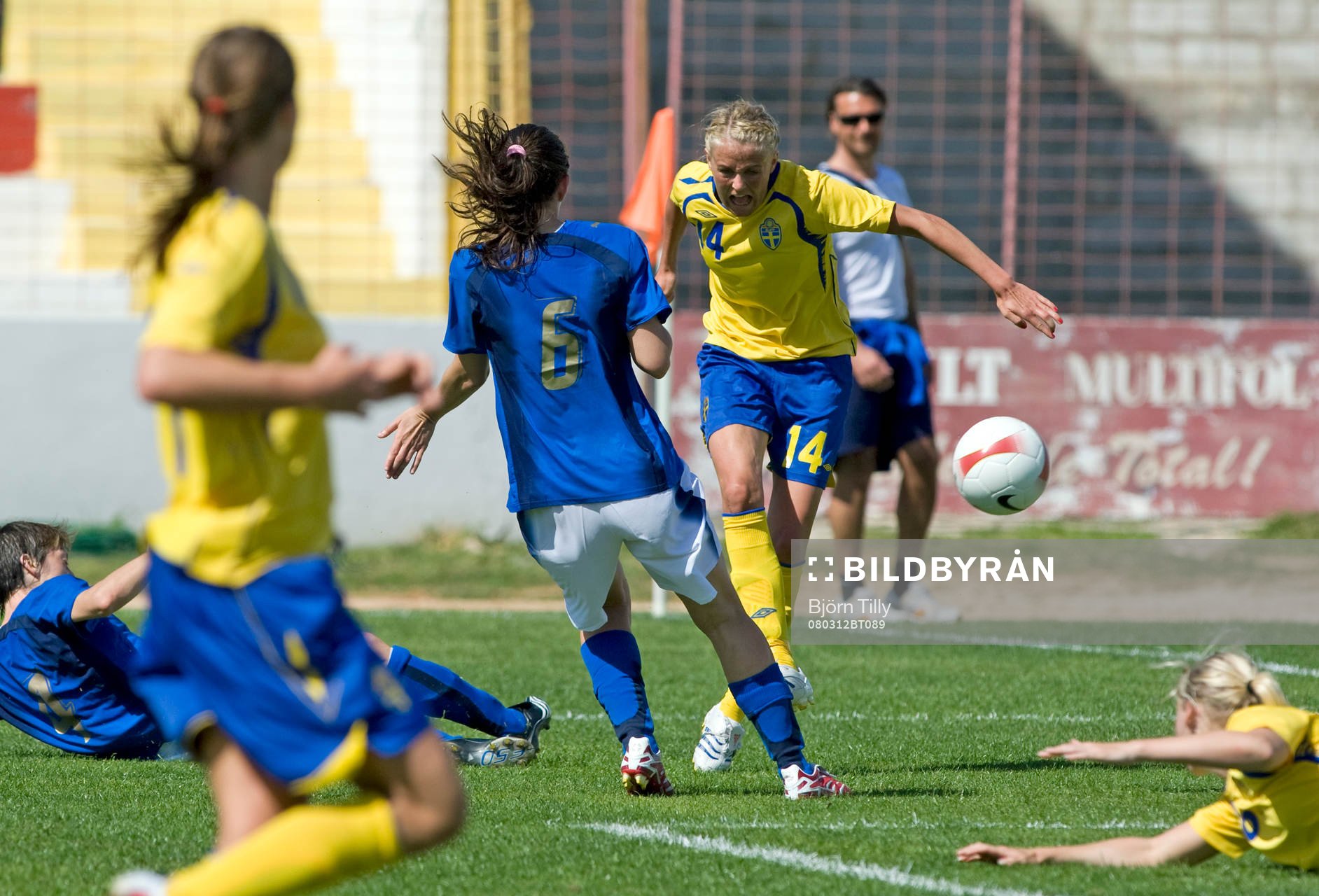 Josefine Öqvist, Sverige, gör 1-0