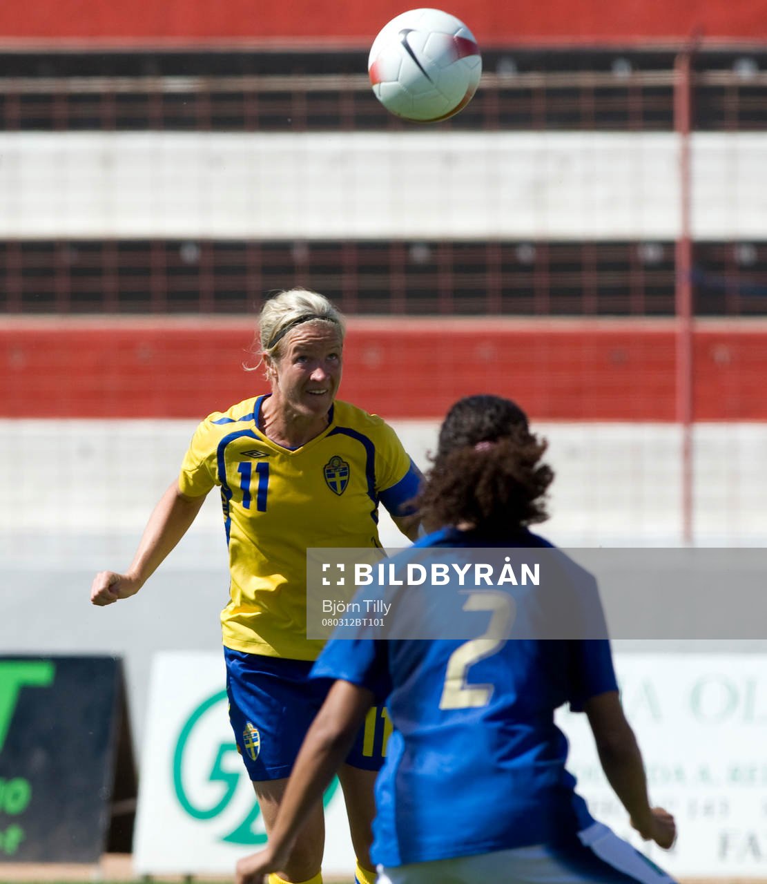 Victoria Svensson, Sverige, nickar in 3-0
