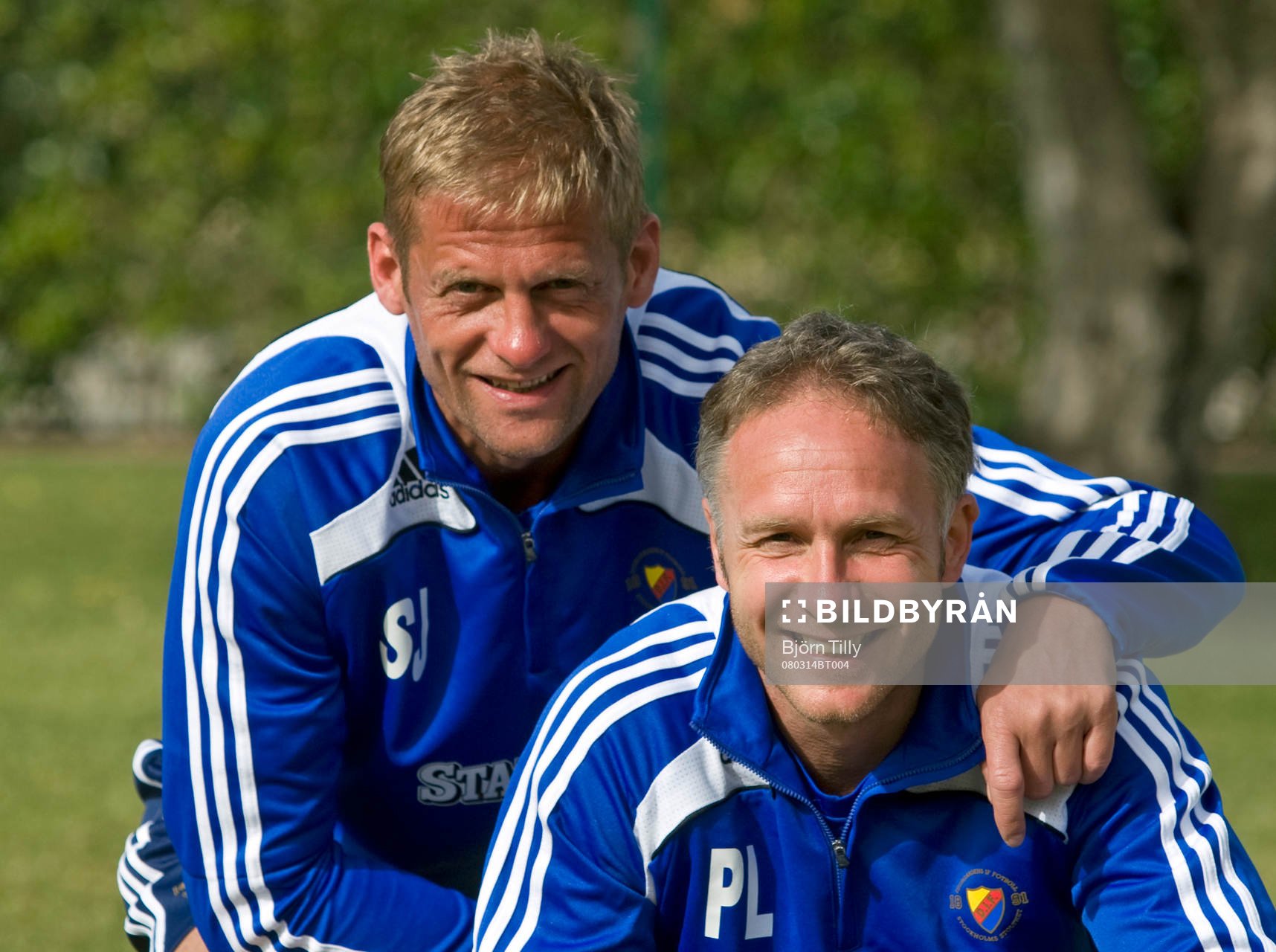 Siggi Jónsson, tränare och Paul Lindholm, assisterande
