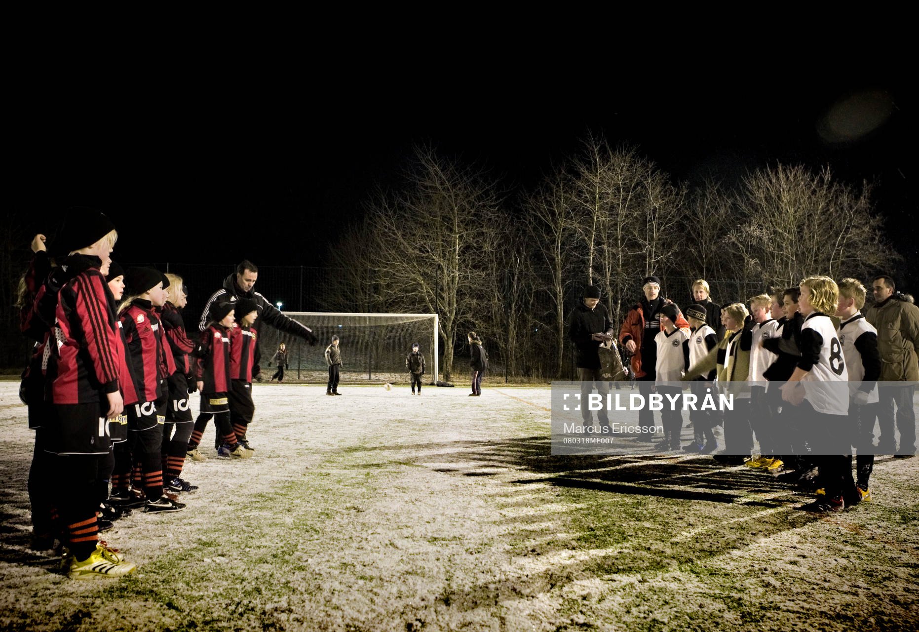 Matchen är över mot FC Järfälla P98. Brommapojkarna