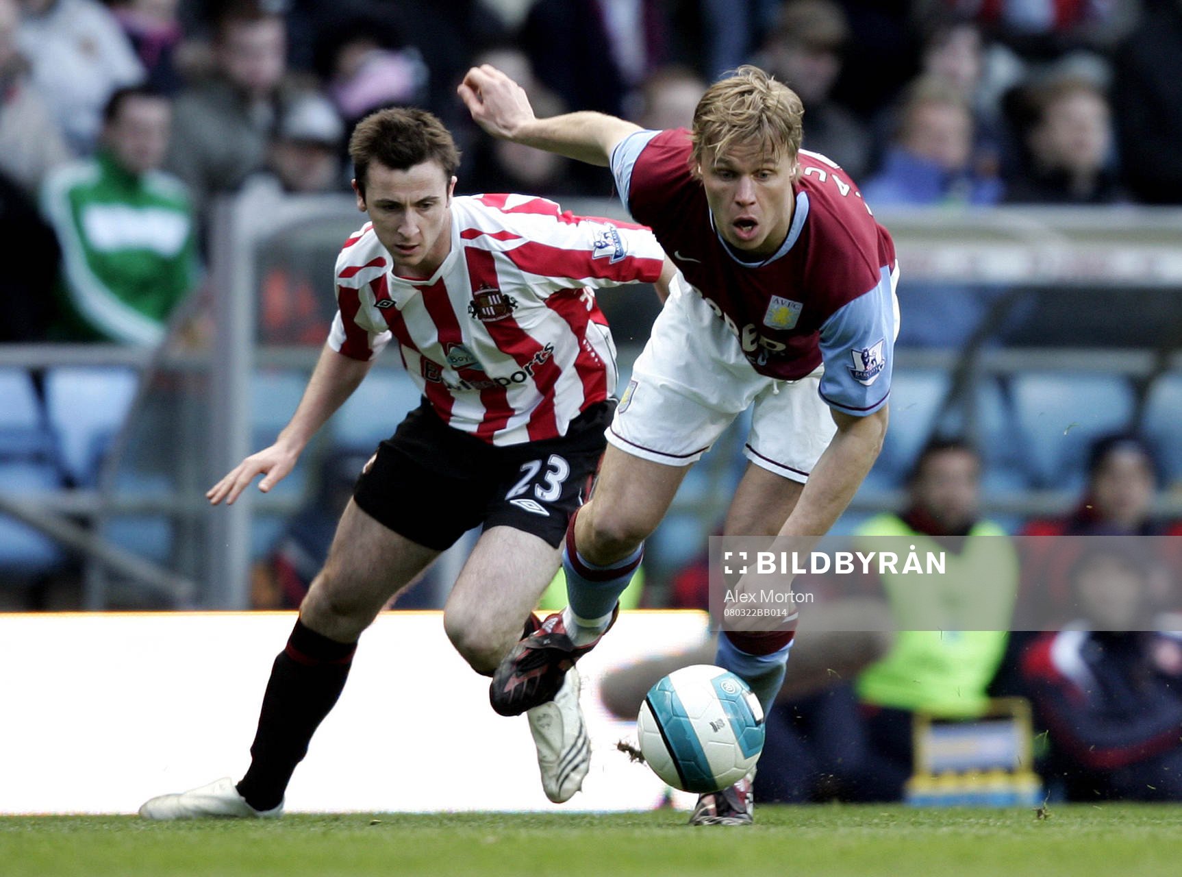 Roy O'Donovan, Sunderland och Martin Laursen, Aston Villa
