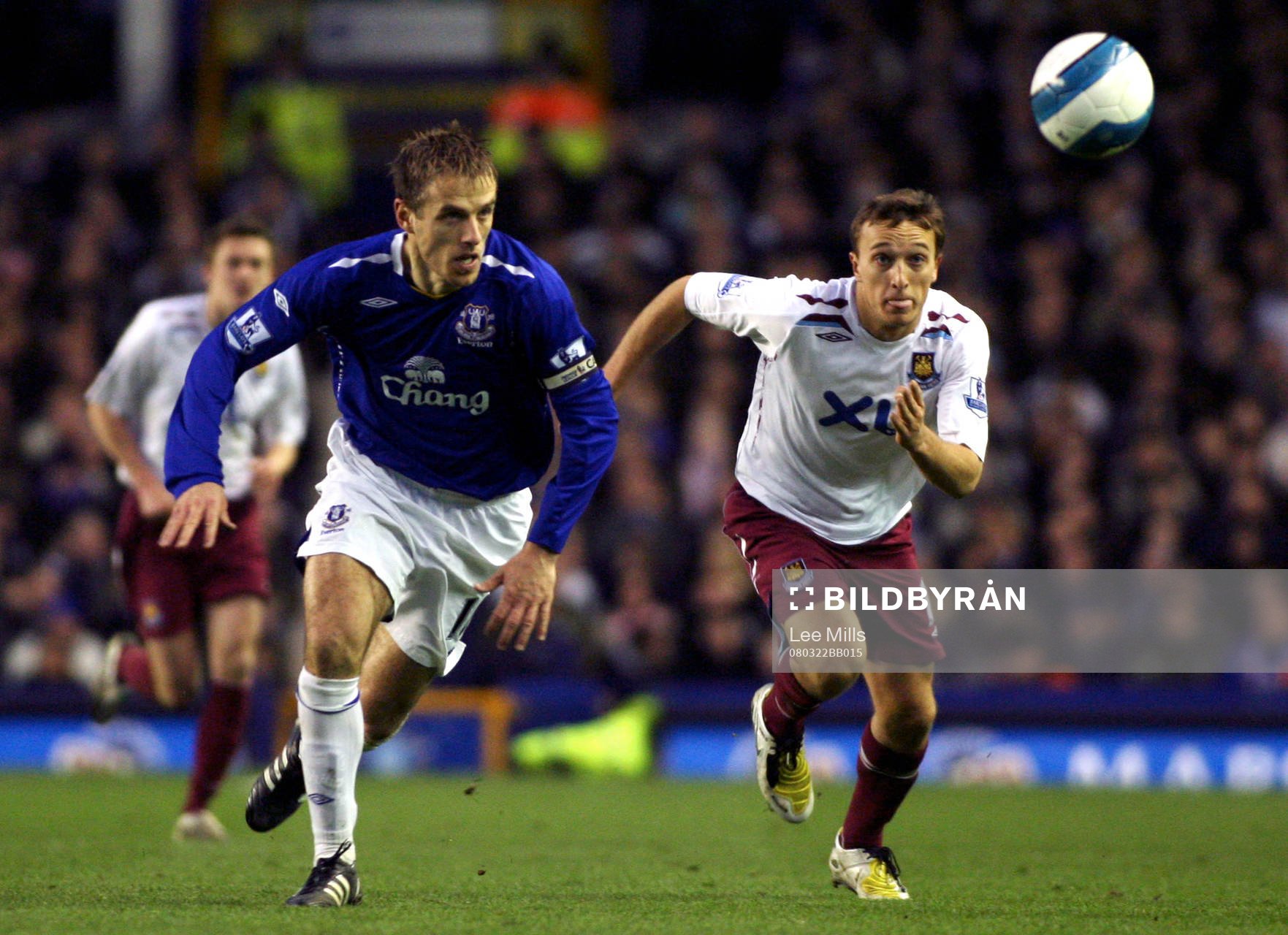 Phil Neville, Everton och  Mark Noble, West Ham